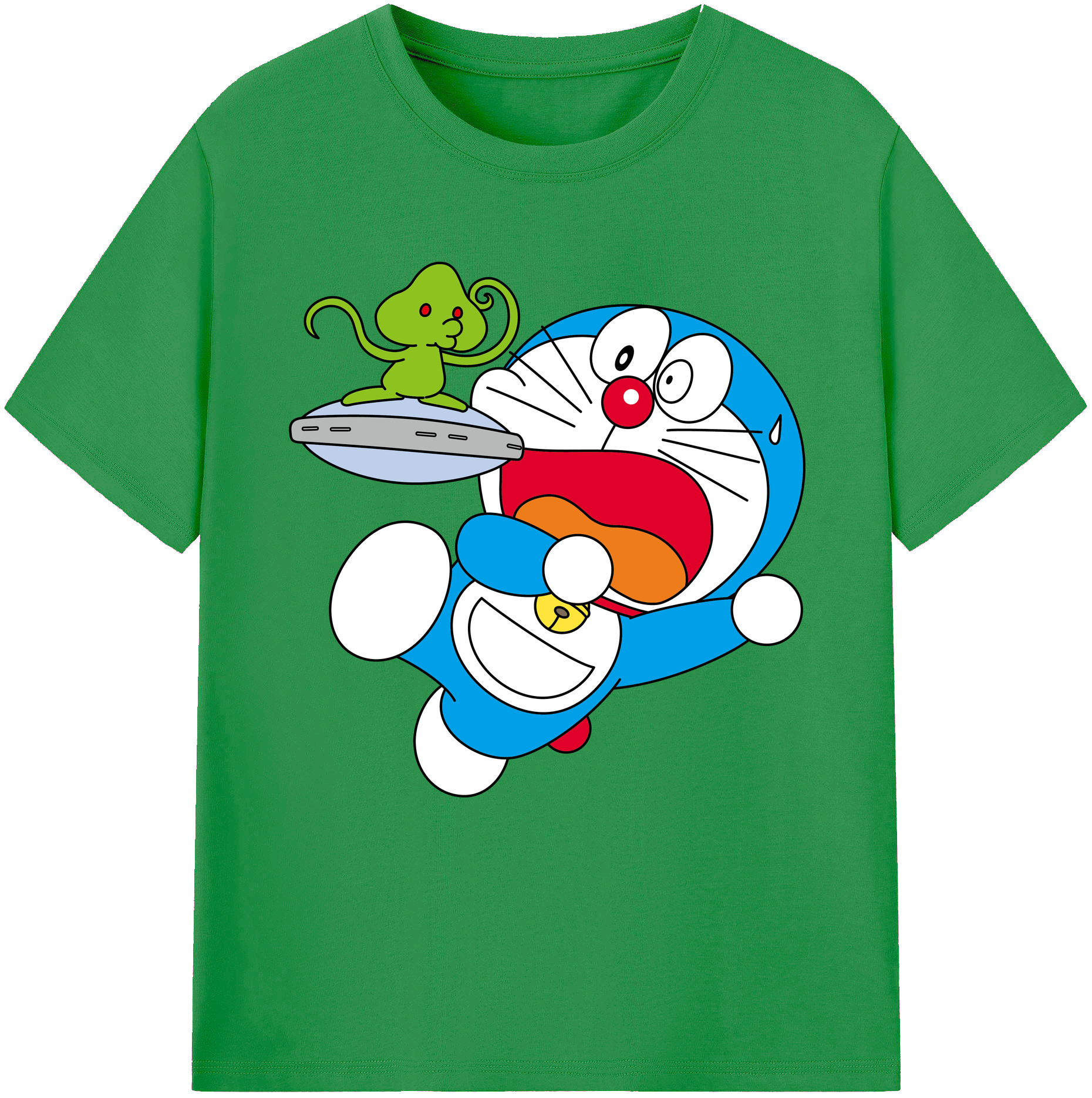 （画像用） ドラえもん Doraemon レディースカジュアルプリントTシャツ（綿100％）