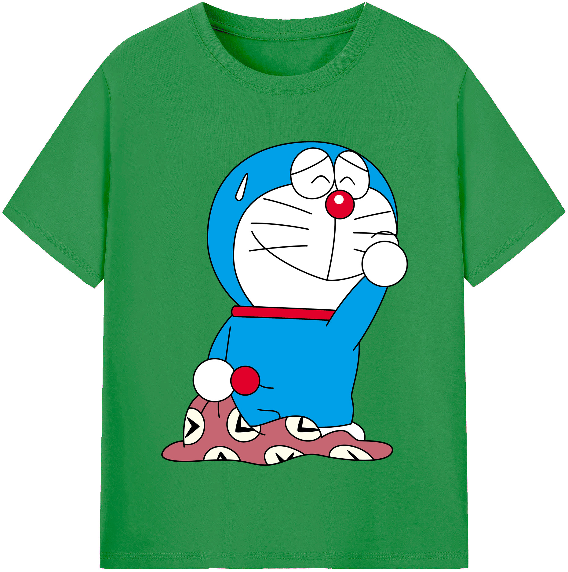 （画像用） ドラえもん Doraemon レディースカジュアルプリントTシャツ（綿100％）