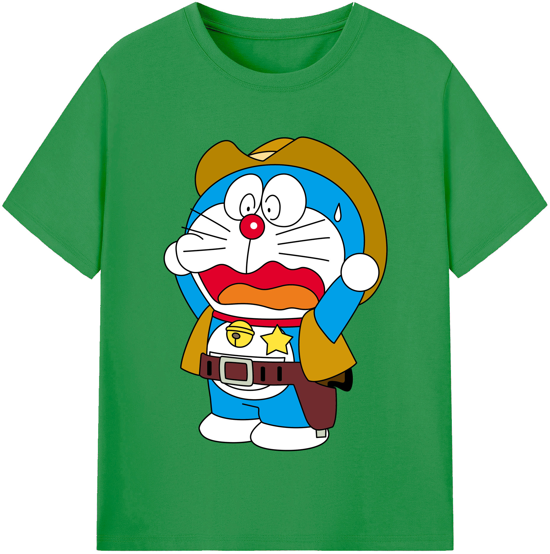 （画像用） ドラえもん Doraemon レディースカジュアルプリントTシャツ（綿100％）