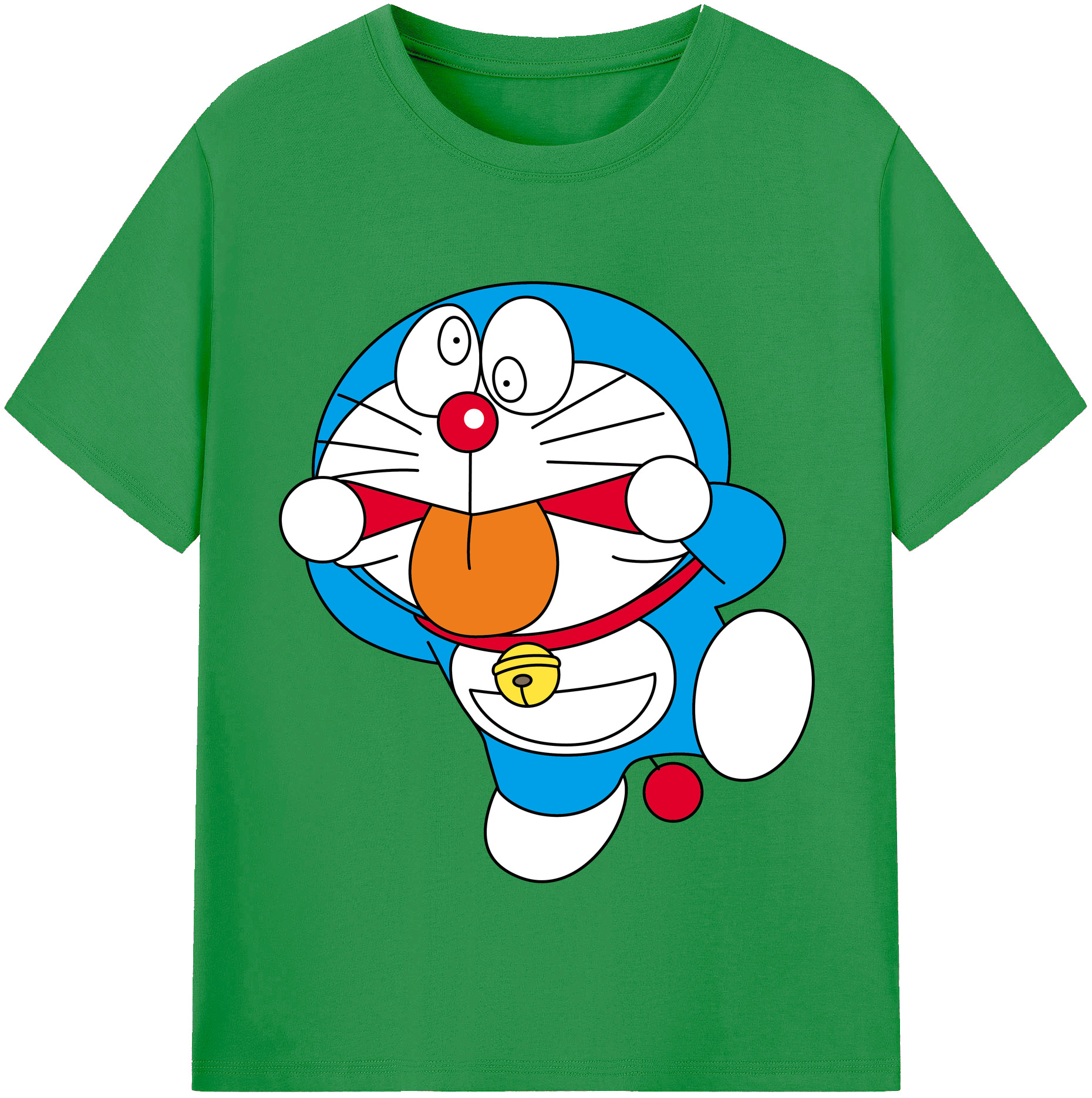 （画像用） ドラえもん Doraemon レディースカジュアルプリントTシャツ（綿100％）
