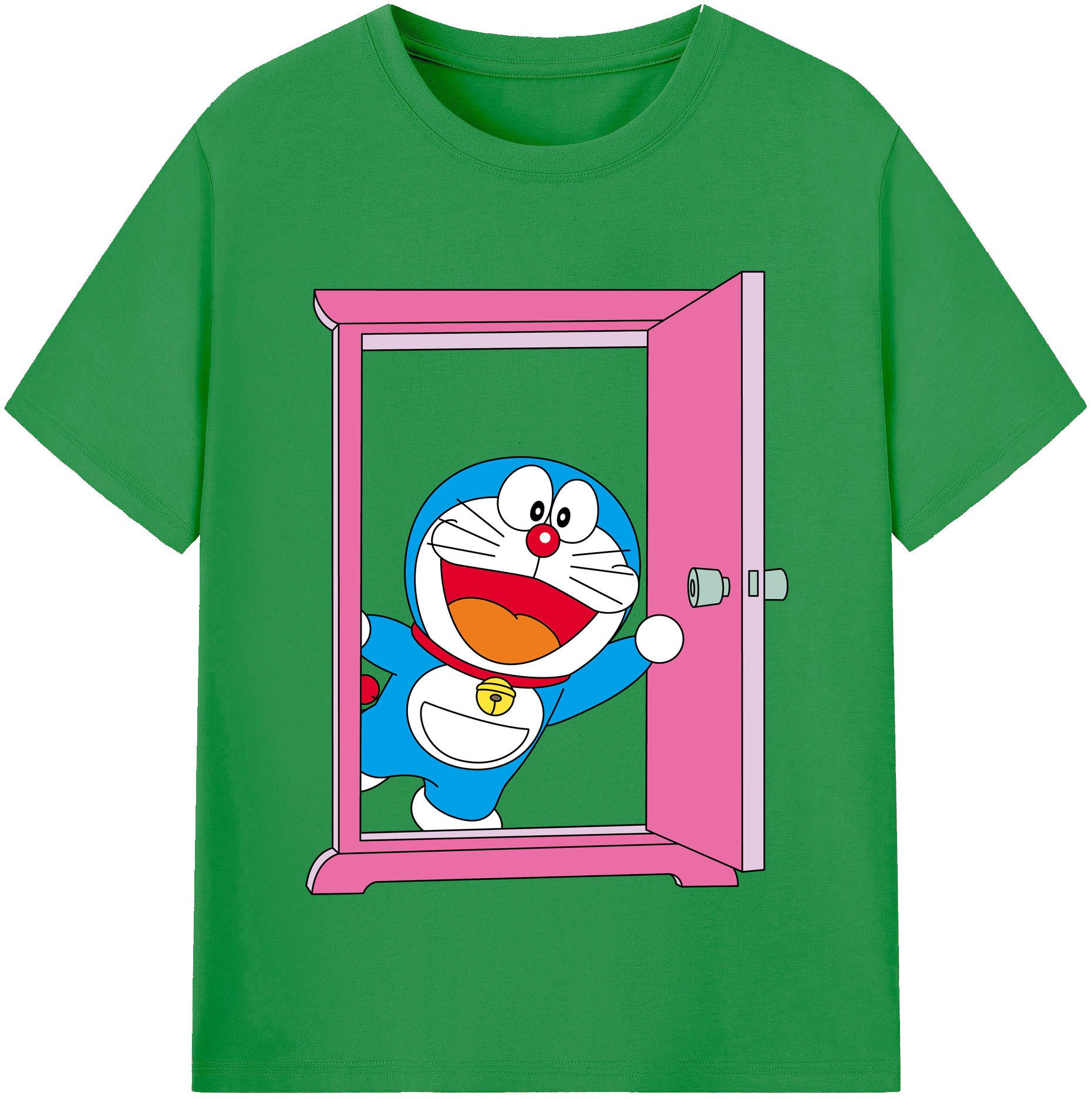 （画像用） ドラえもん Doraemon レディースカジュアルプリントTシャツ（綿100％）