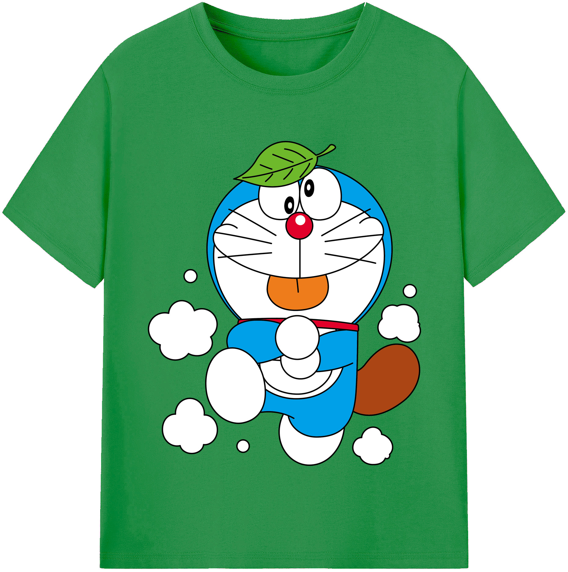 （画像用） ドラえもん Doraemon レディースカジュアルプリントTシャツ（綿100％）