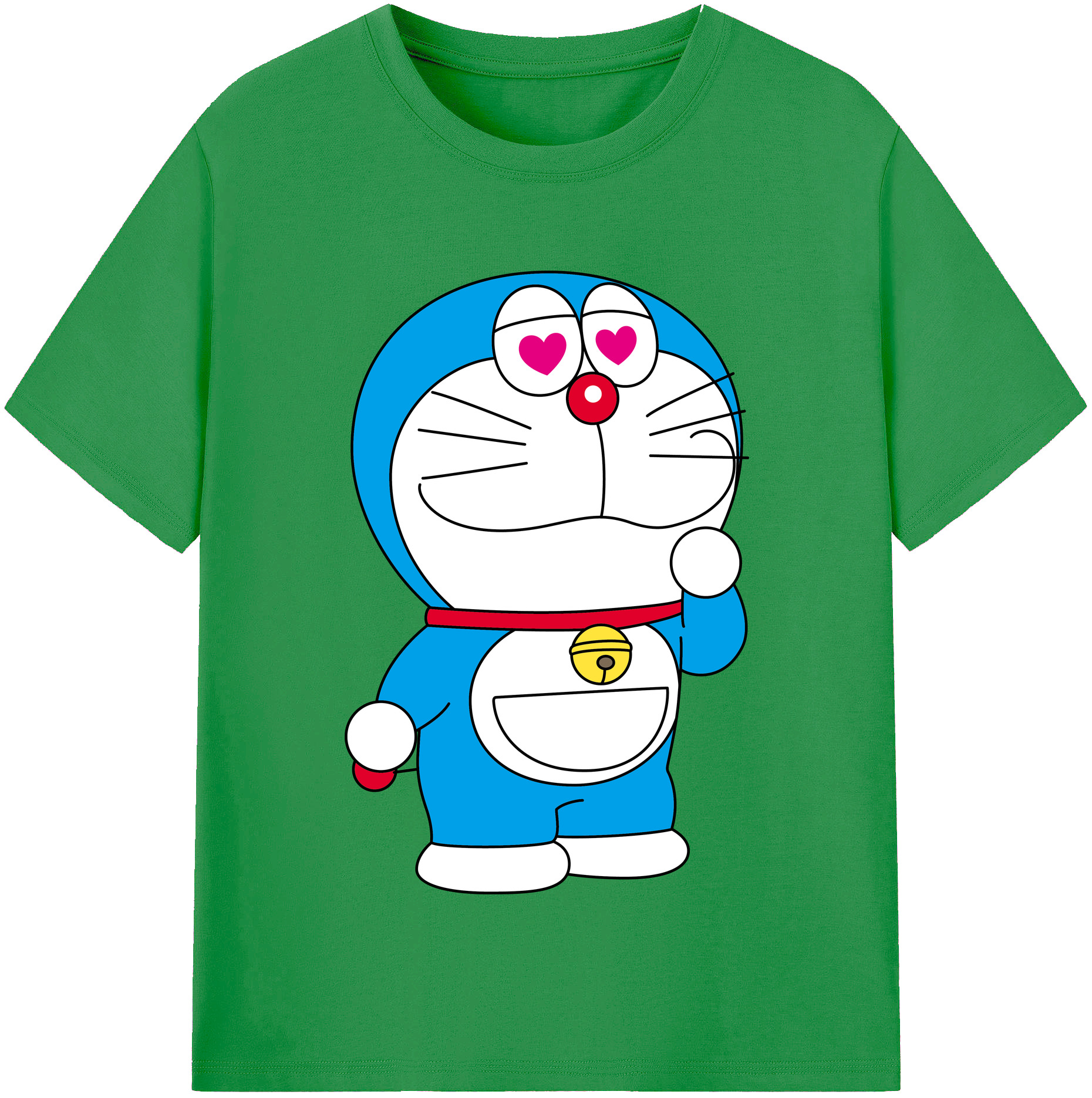 （画像用） ドラえもん Doraemon レディースカジュアルプリントTシャツ（綿100％）