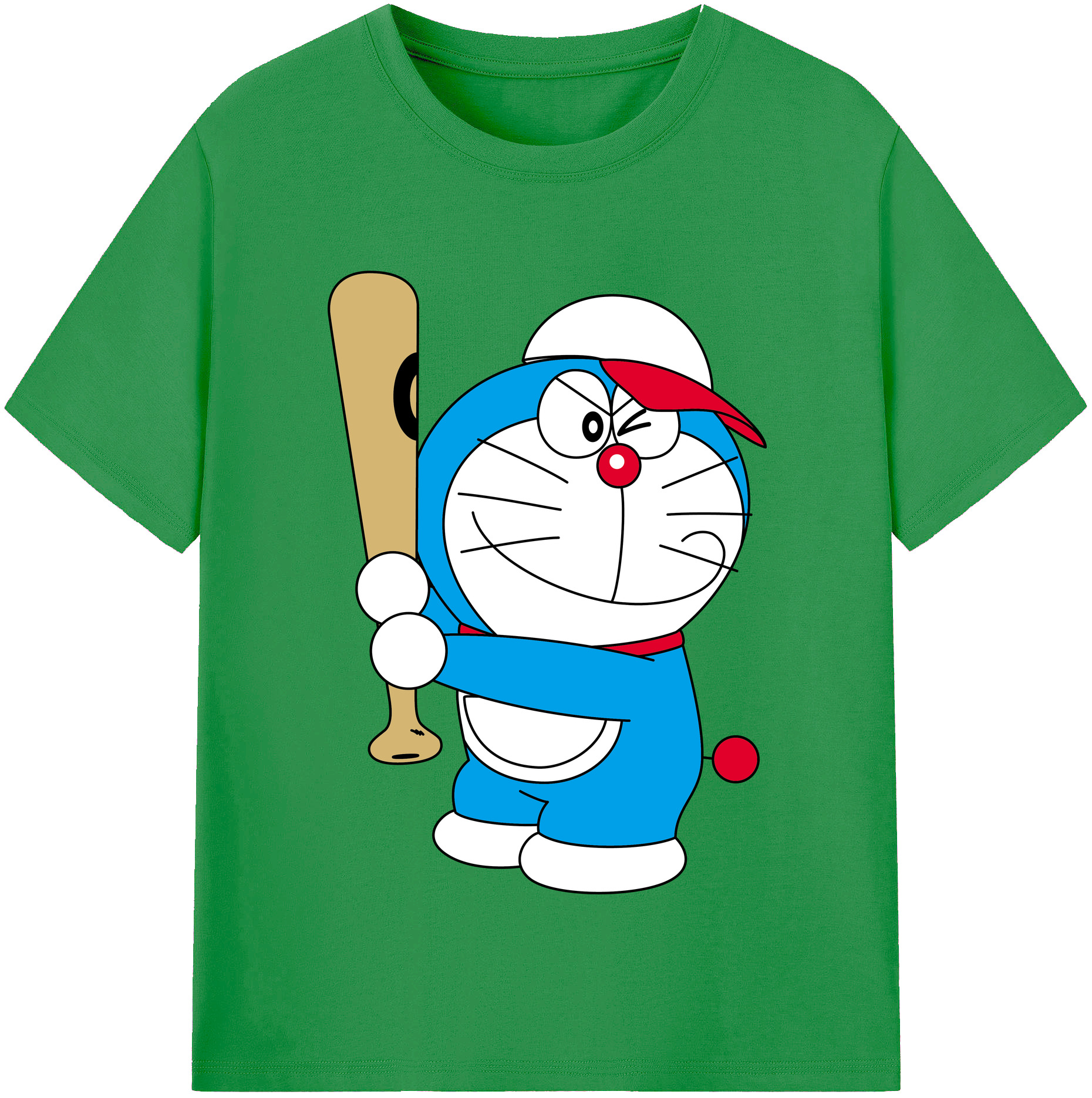 （画像用） ドラえもん Doraemon レディースカジュアルプリントTシャツ（綿100％）