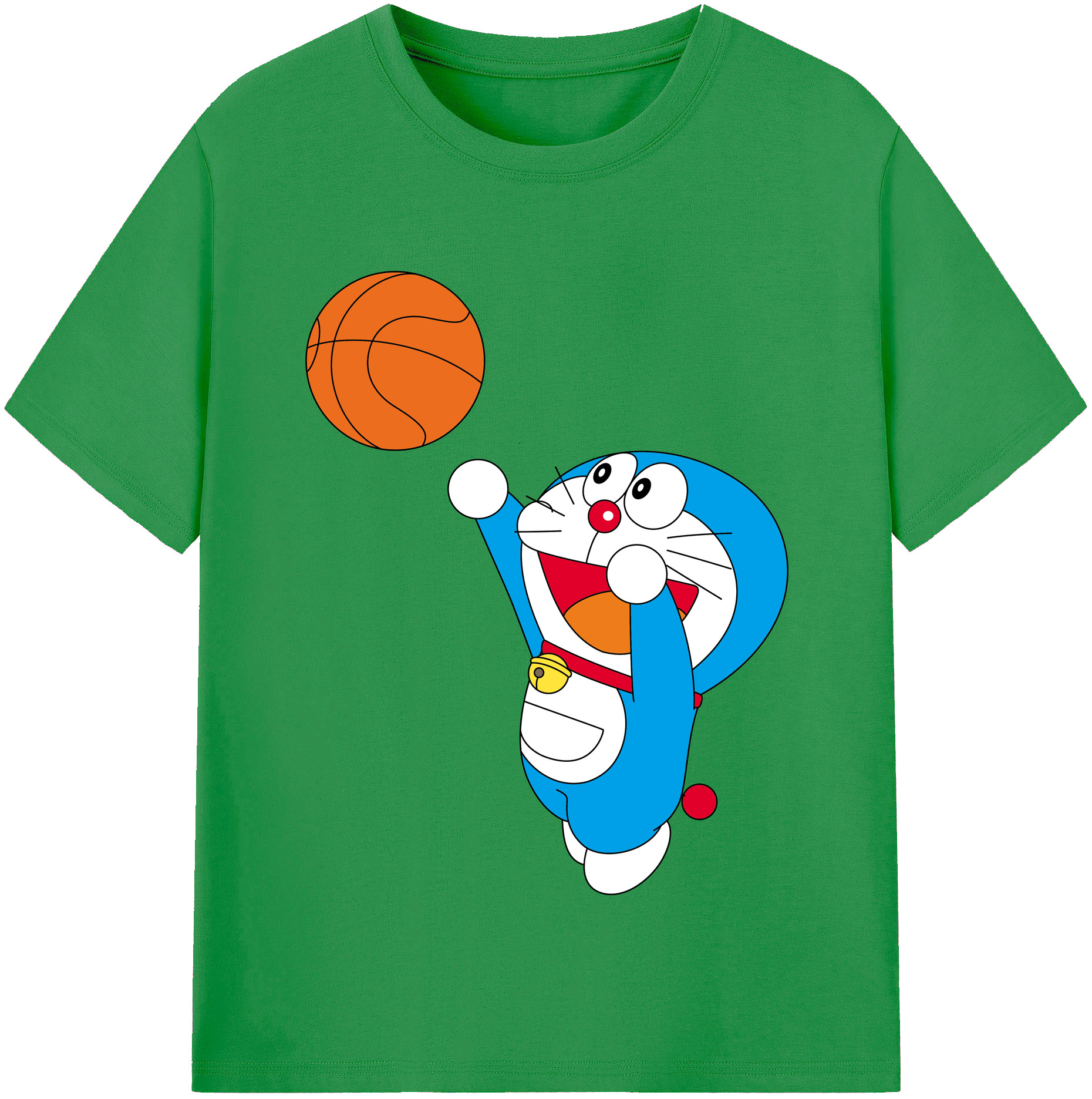 （画像用） ドラえもん Doraemon レディースカジュアルプリントTシャツ（綿100％）