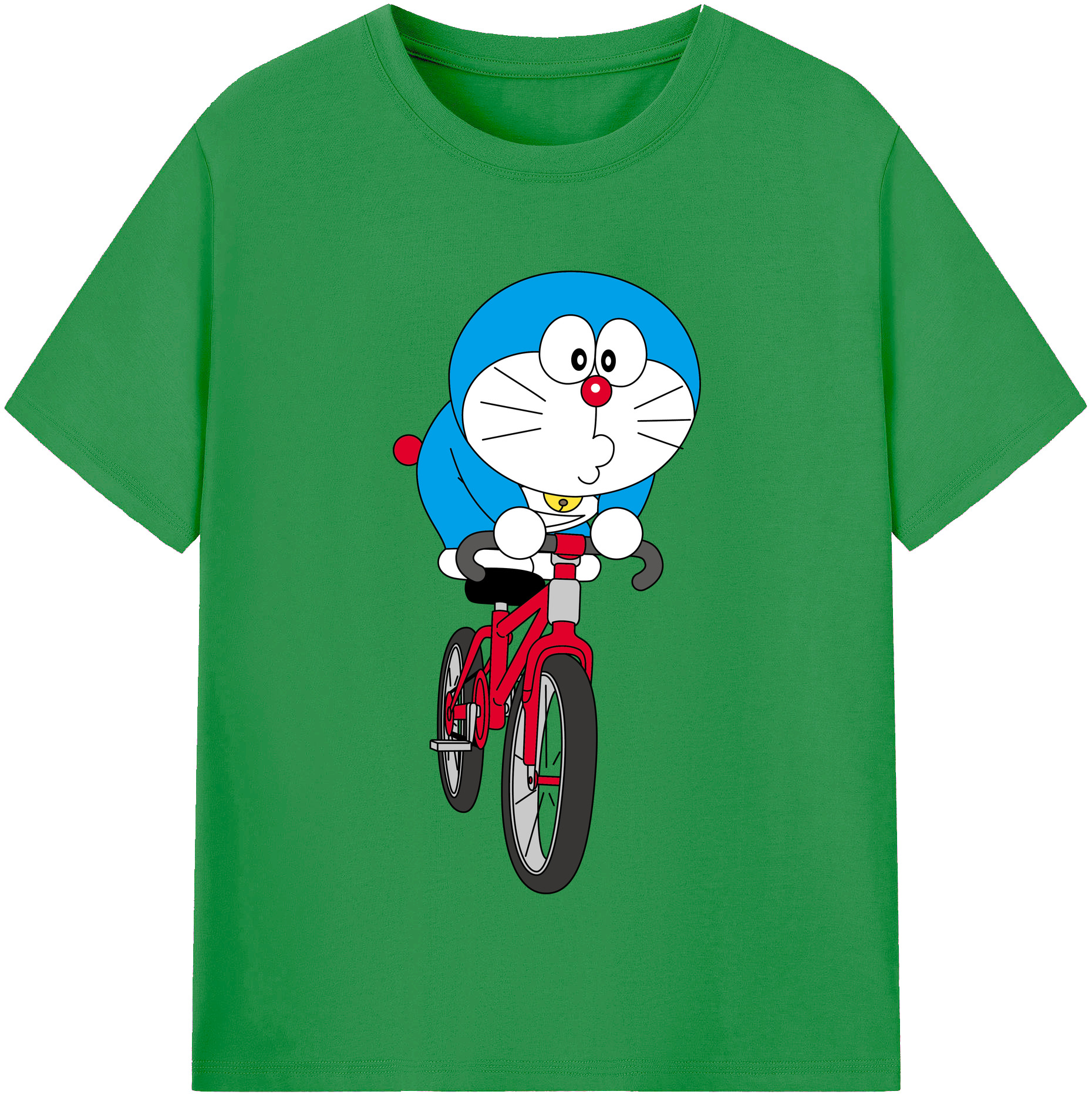 （画像用） ドラえもん Doraemon レディースカジュアルプリントTシャツ（綿100％）