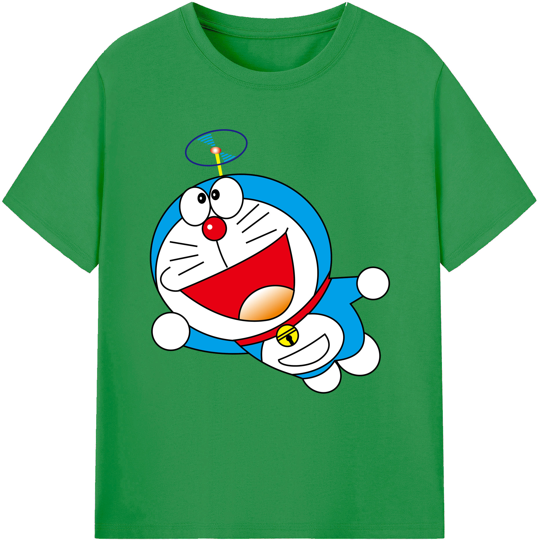（画像用） ドラえもん Doraemon レディースカジュアルプリントTシャツ（綿100％）