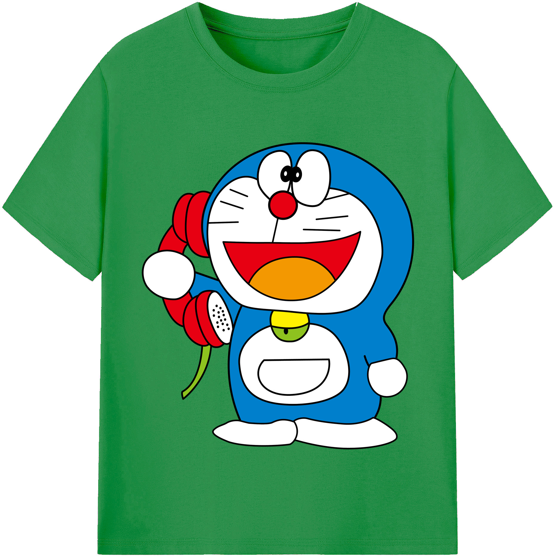（画像用） ドラえもん Doraemon レディースカジュアルプリントTシャツ（綿100％）