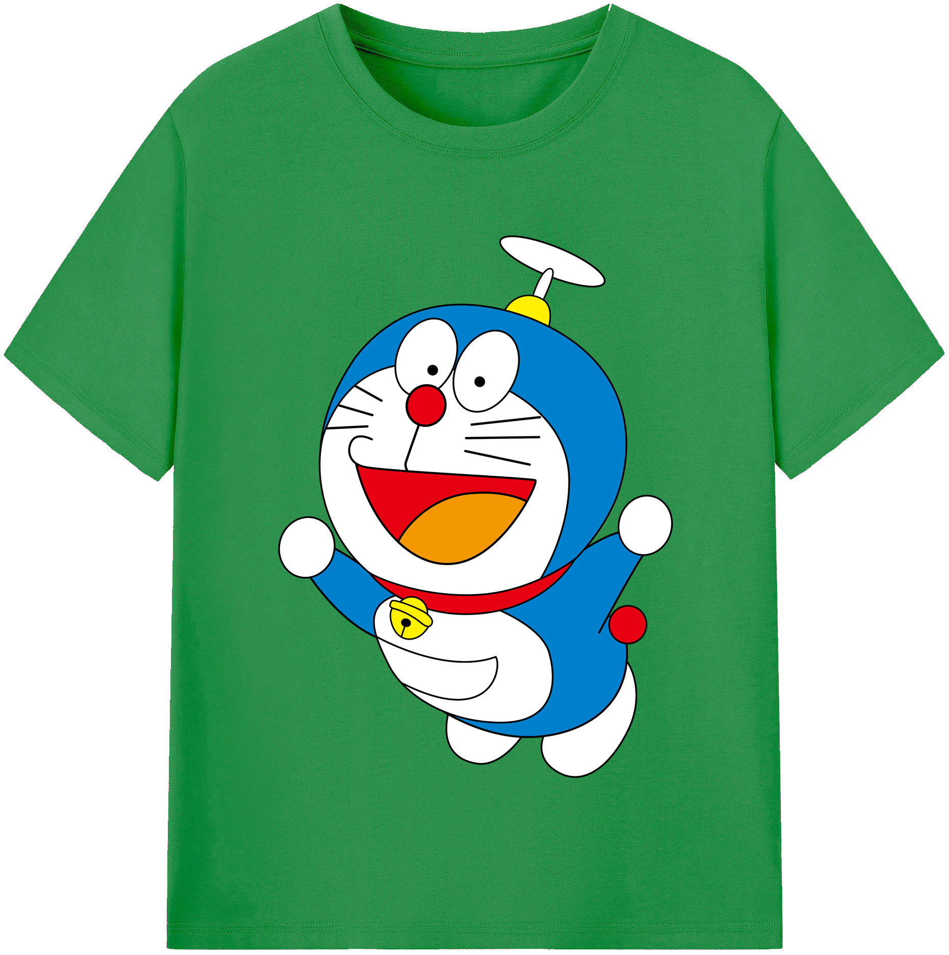 （画像用） ドラえもん Doraemon レディースカジュアルプリントTシャツ（綿100％）