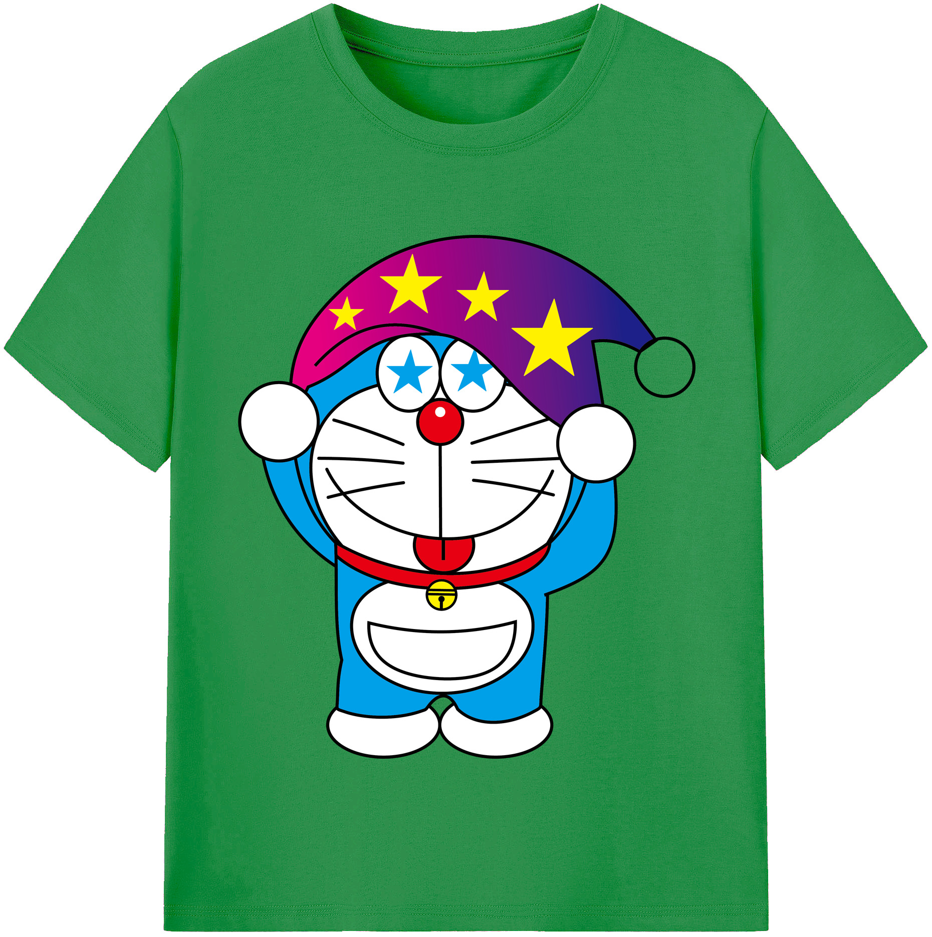 （画像用） ドラえもん Doraemon レディースカジュアルプリントTシャツ（綿100％）