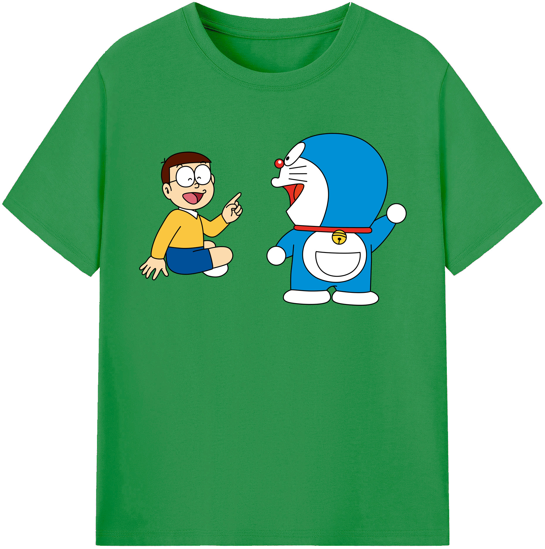 （画像用） ドラえもん Doraemon レディースカジュアルプリントTシャツ（綿100％）