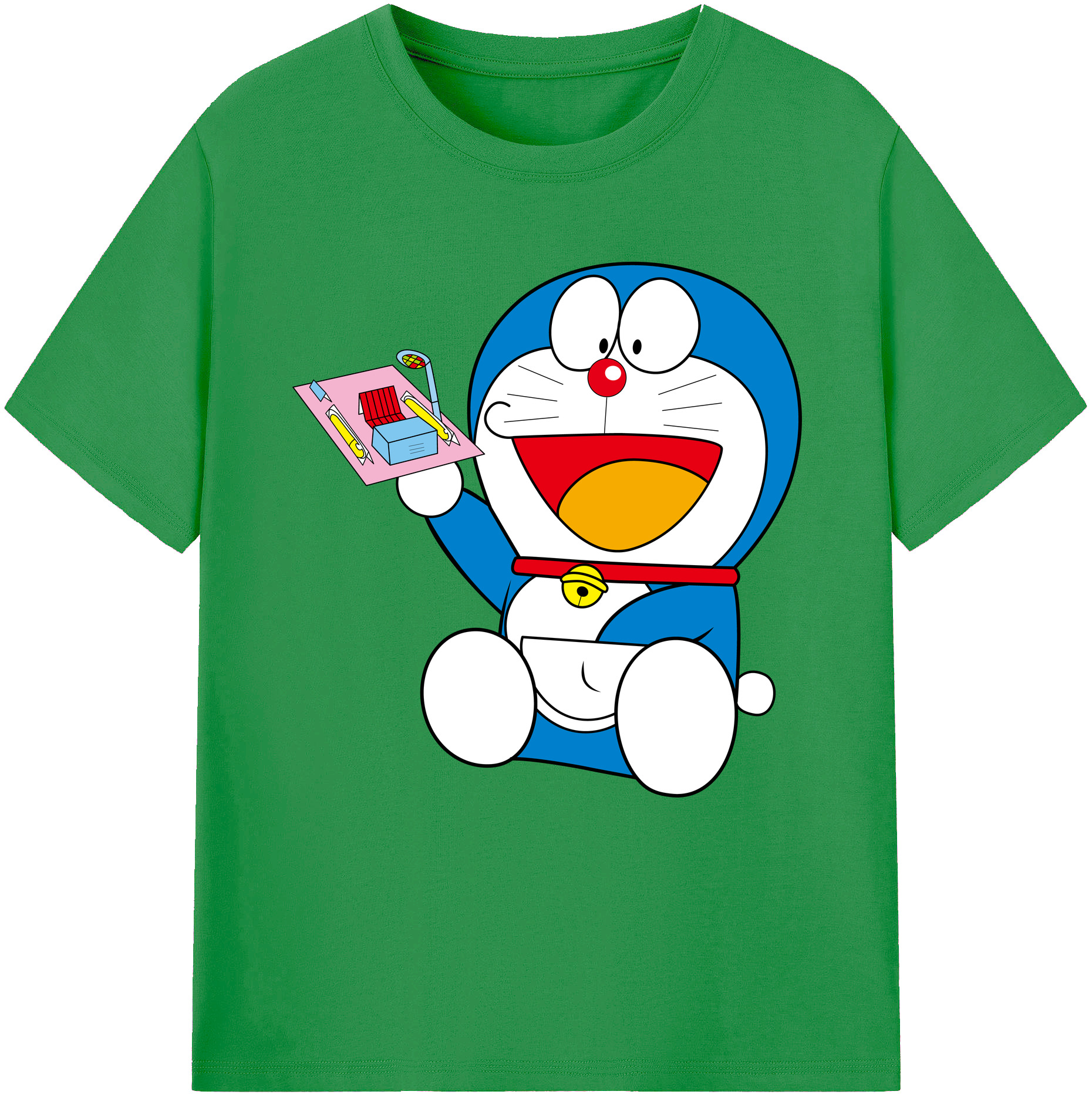 （画像用） ドラえもん Doraemon レディースカジュアルプリントTシャツ（綿100％）