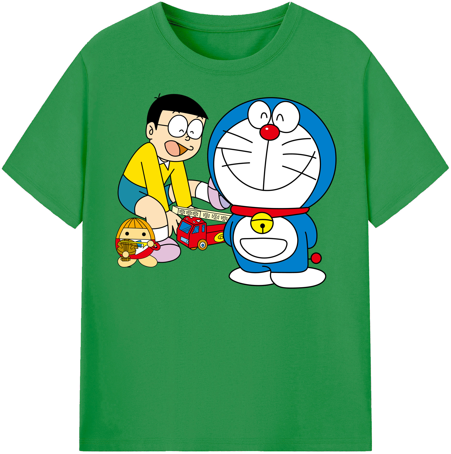 （画像用） ドラえもん Doraemon レディースカジュアルプリントTシャツ（綿100％）