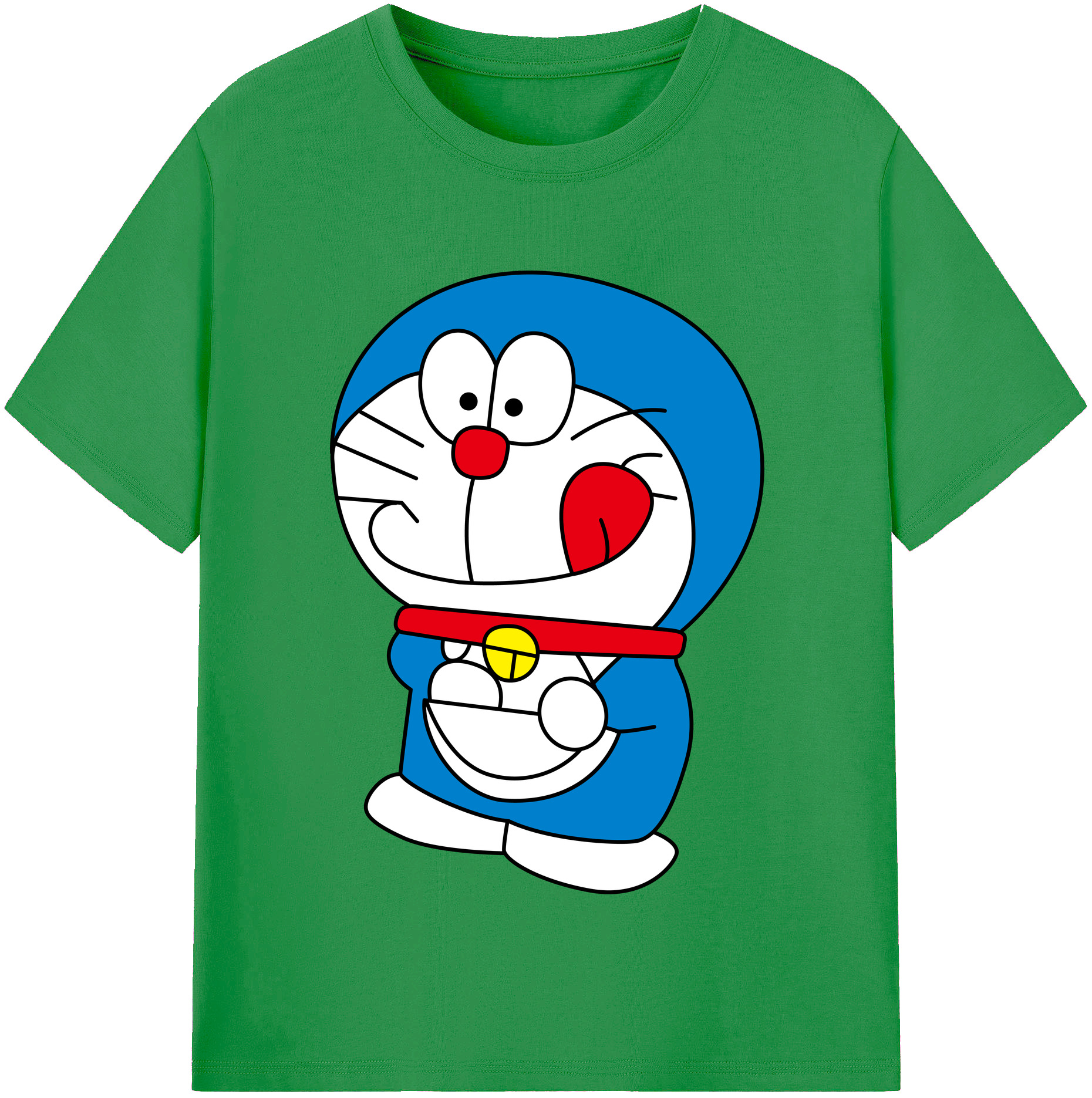 （画像用） ドラえもん Doraemon レディースカジュアルプリントTシャツ（綿100％）