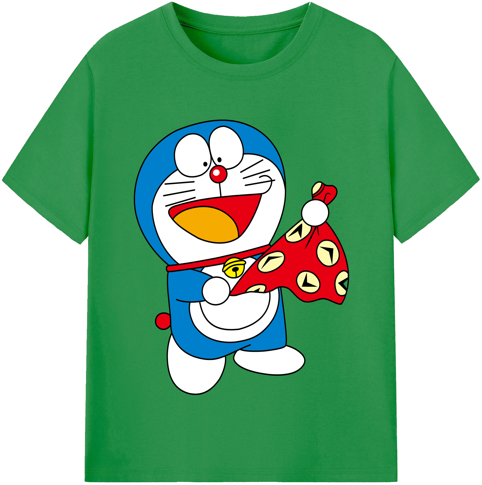 （画像用） ドラえもん Doraemon レディースカジュアルプリントTシャツ（綿100％）