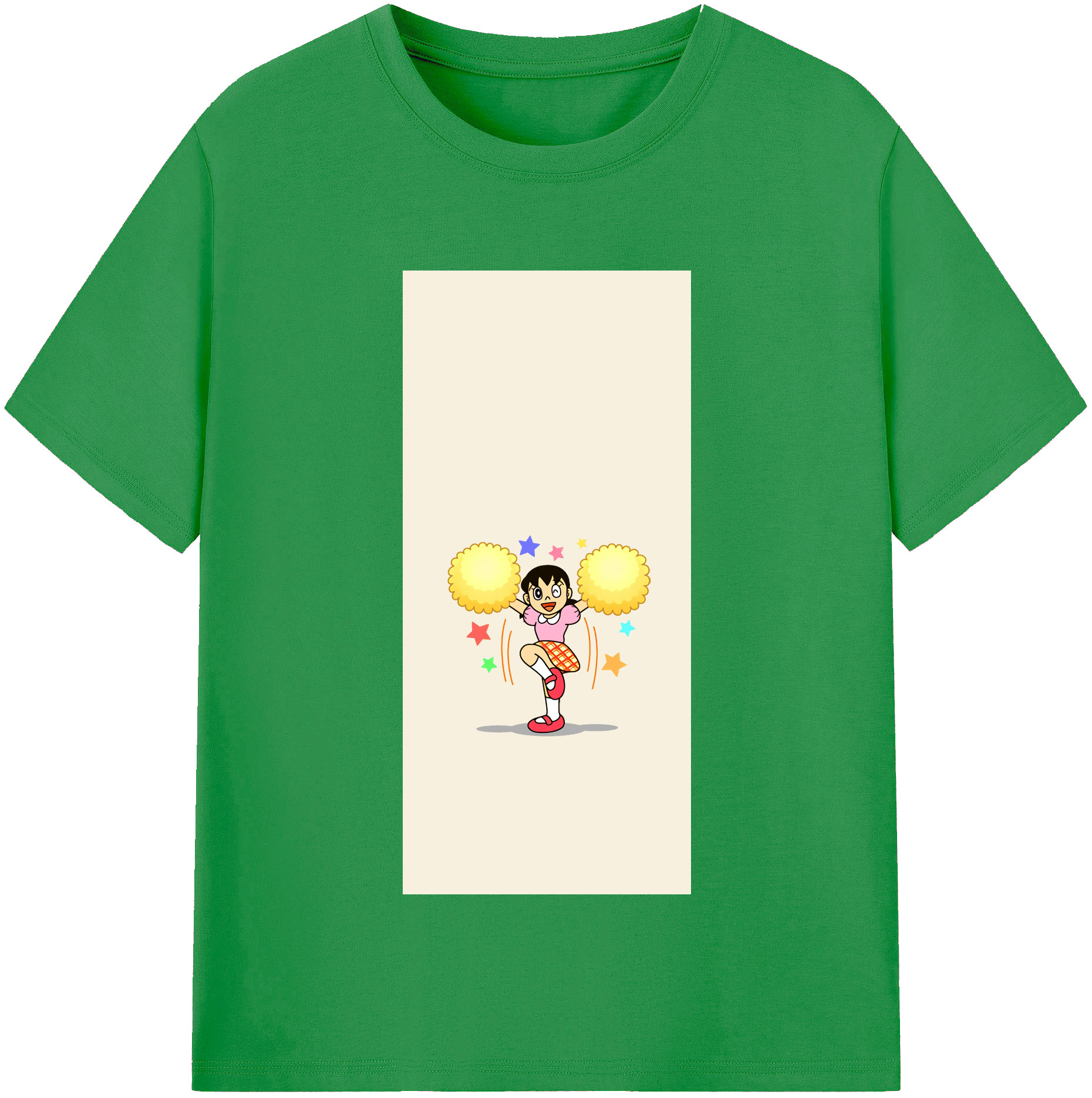 （画像用） ドラえもん みなもと しずか Doraemon Shizuka Minamoto レディースカジュアルプリントTシャツ（綿100％）