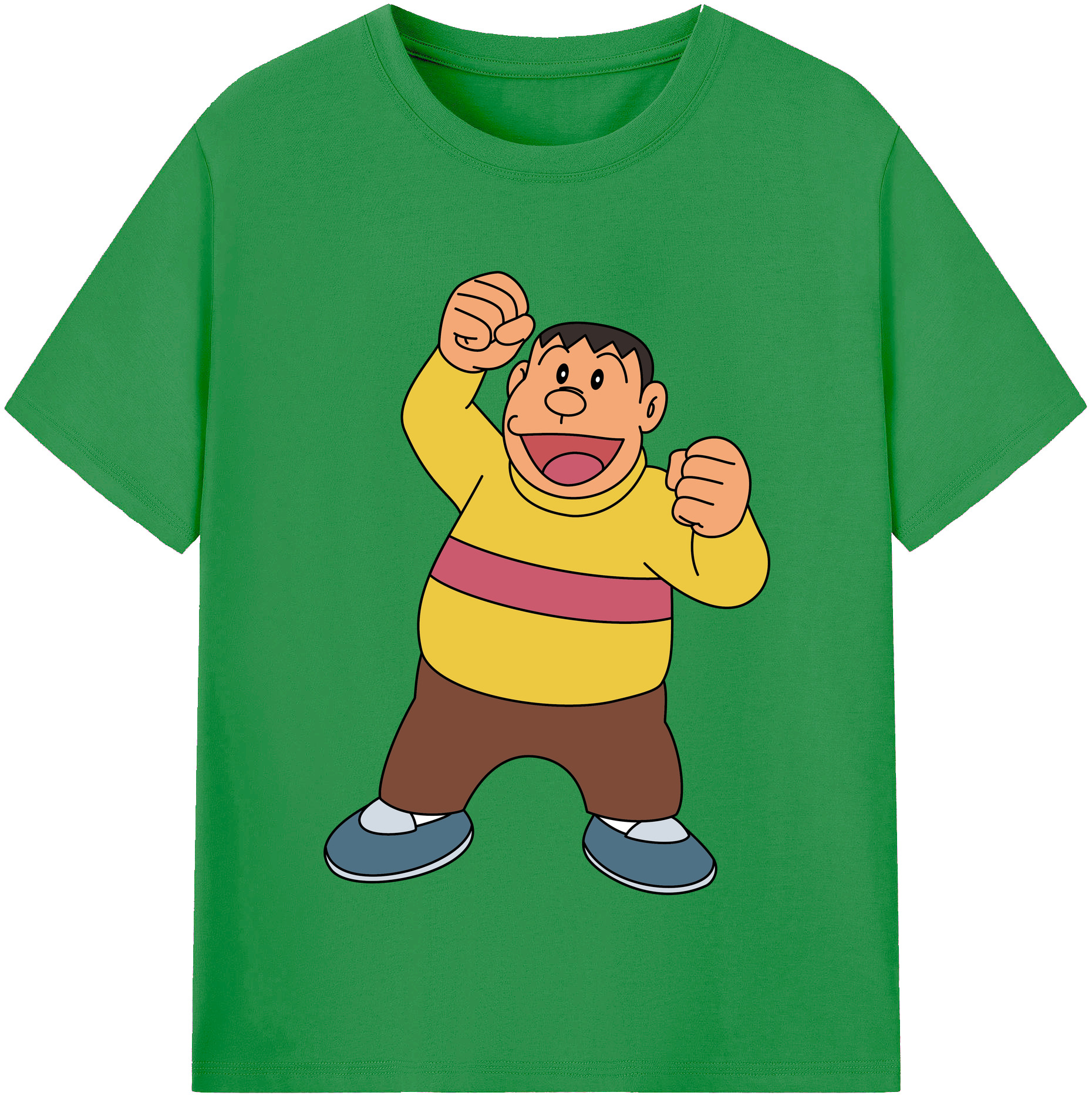（画像用） ドラえもん 剛田武 Doraemon Gouta Takeshi レディースカジュアルプリントTシャツ（綿100％）