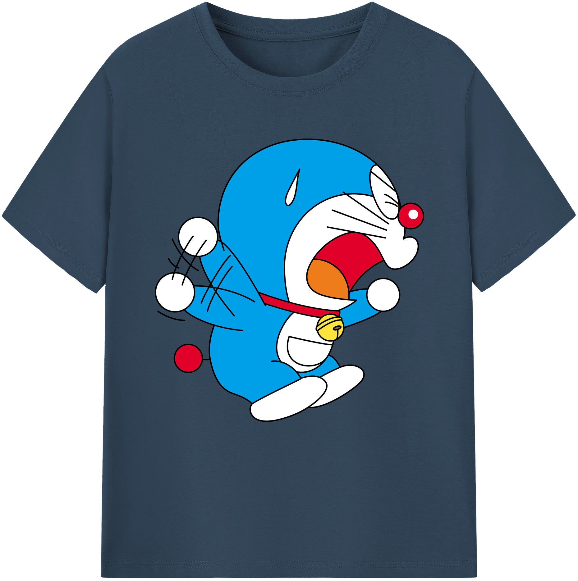 （画像用） ドラえもん Doraemon レディースカジュアルプリントTシャツ（綿100％）