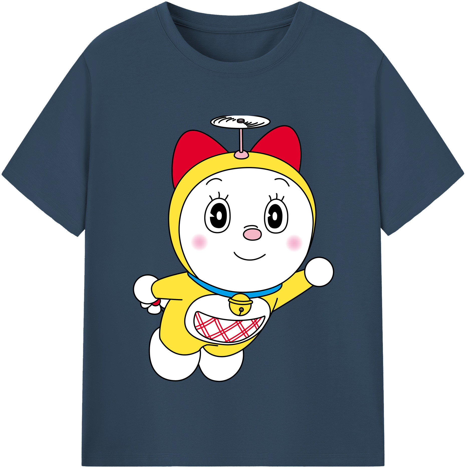 （画像用） ドラえもん ドラミ Doraemon Dorami レディースカジュアルプリントTシャツ（綿100％）