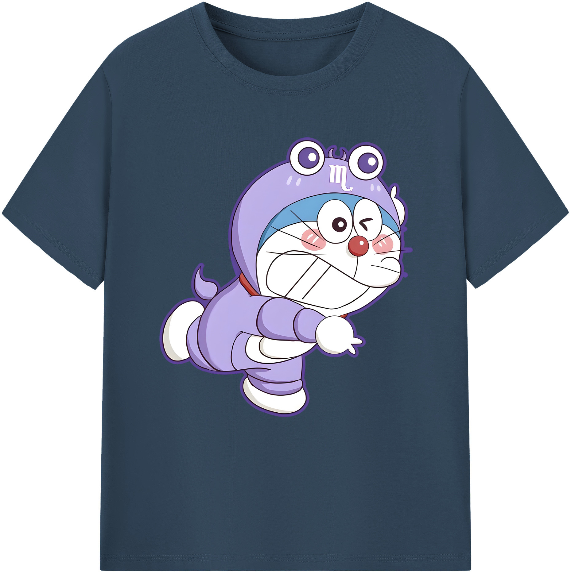 （画像用） ドラえもん Doraemon レディースカジュアルプリントTシャツ（綿100％）