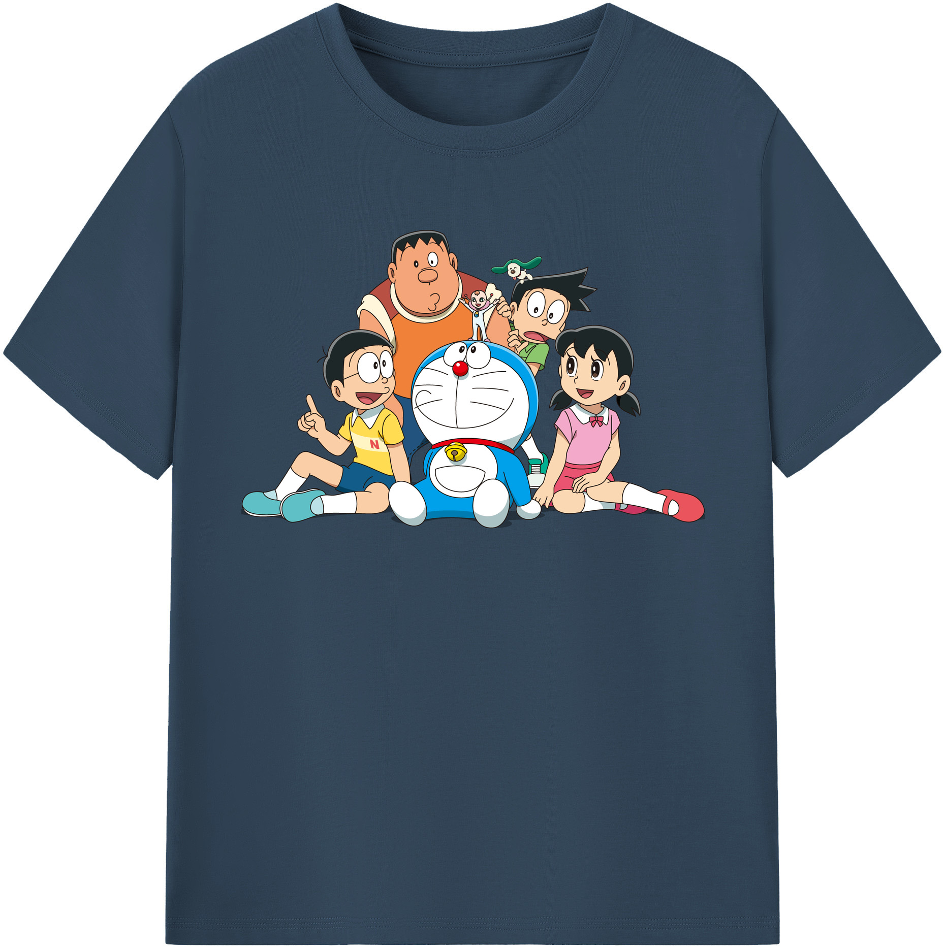 （画像用） ドラえもん Doraemon レディースカジュアルプリントTシャツ（綿100％）