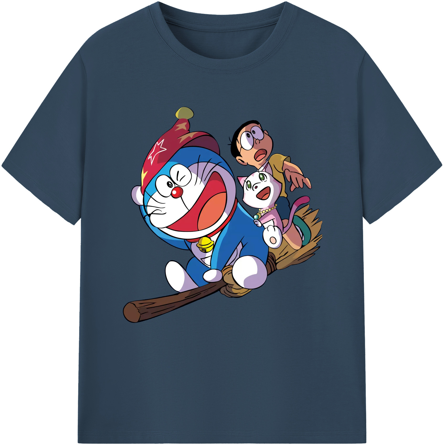 （画像用） ドラえもん Doraemon レディースカジュアルプリントTシャツ（綿100％）