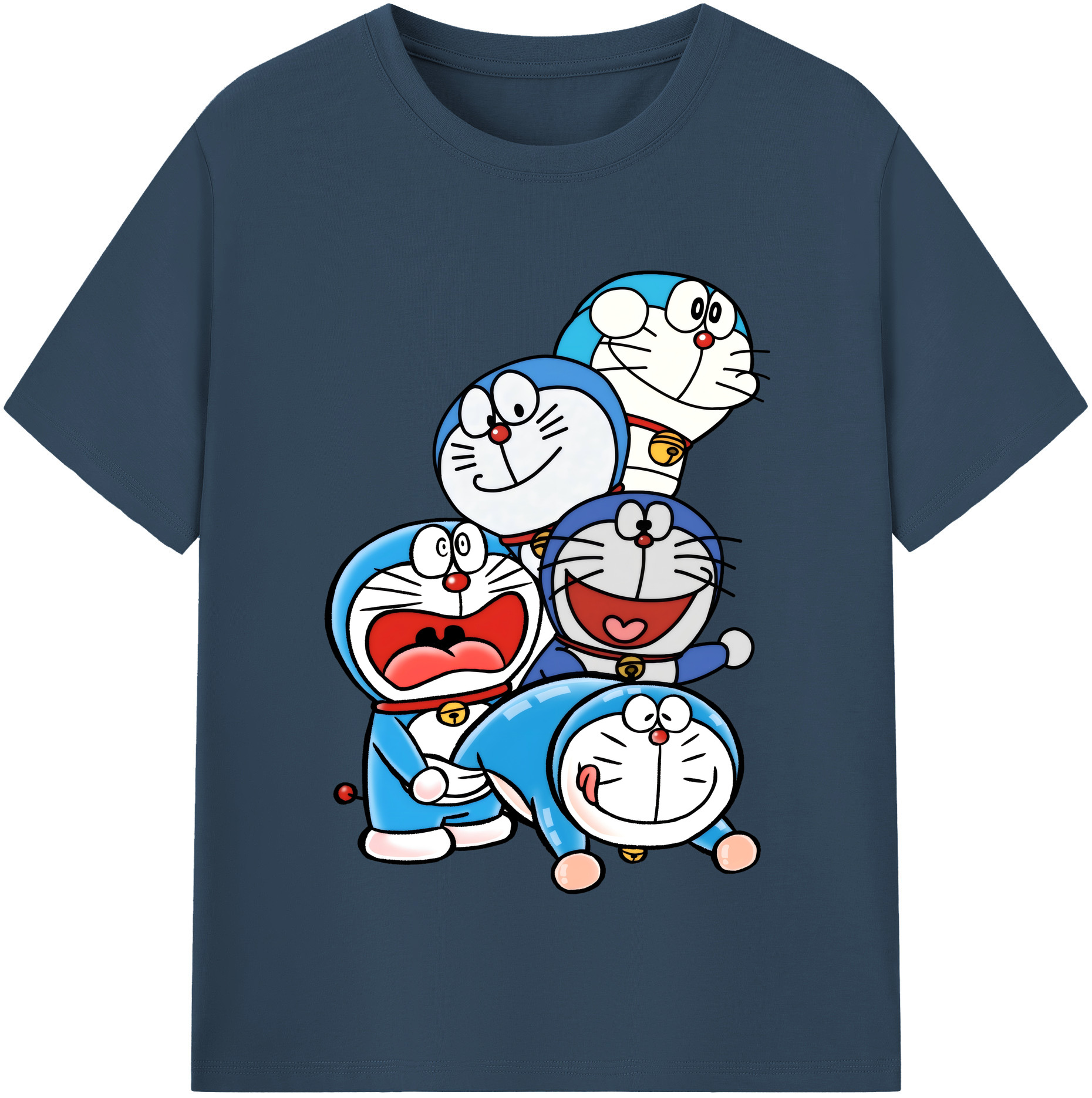 （画像用） ドラえもん Doraemon レディースカジュアルプリントTシャツ（綿100％）