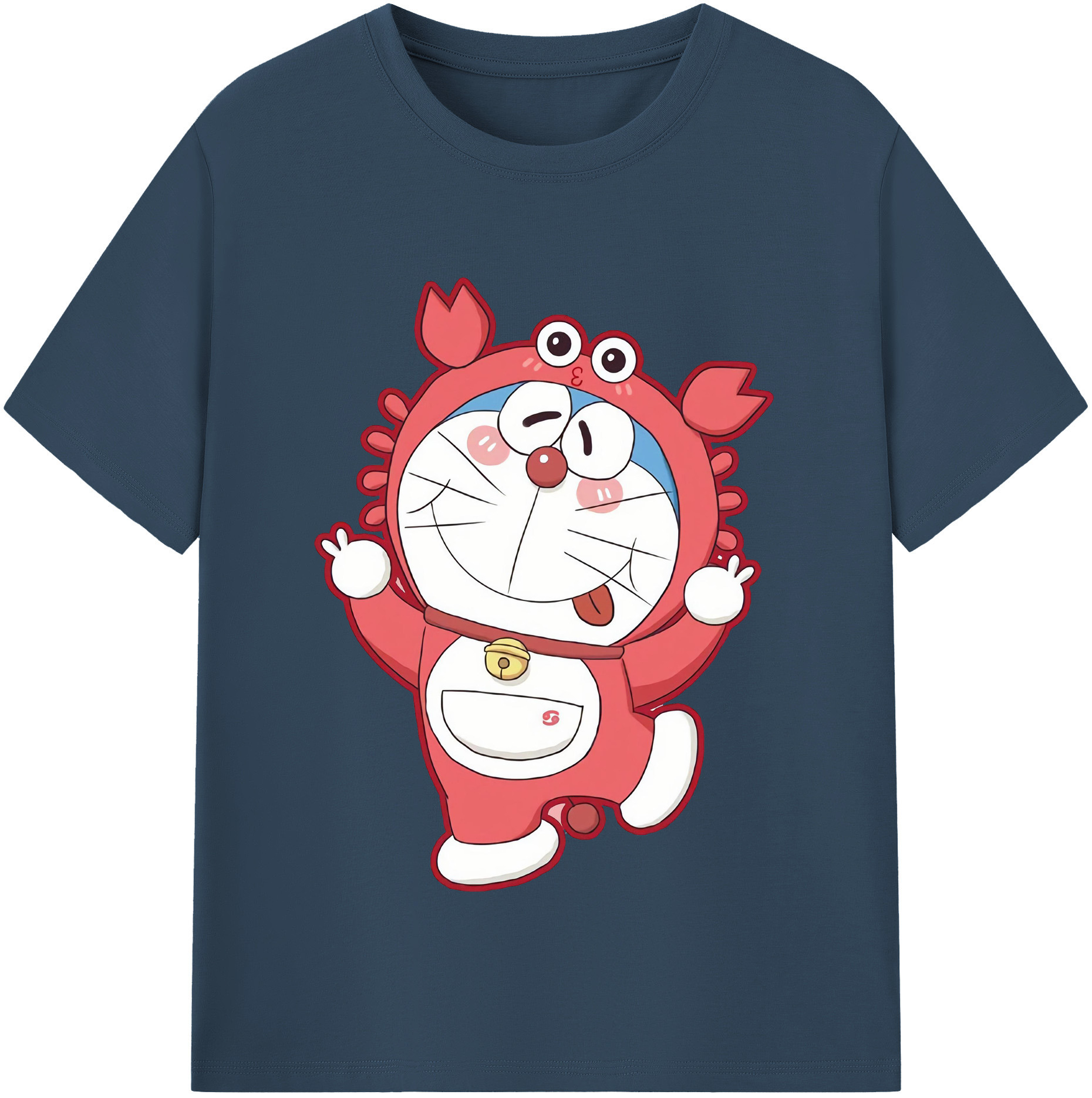 （画像用） ドラえもん Doraemon レディースカジュアルプリントTシャツ（綿100％）