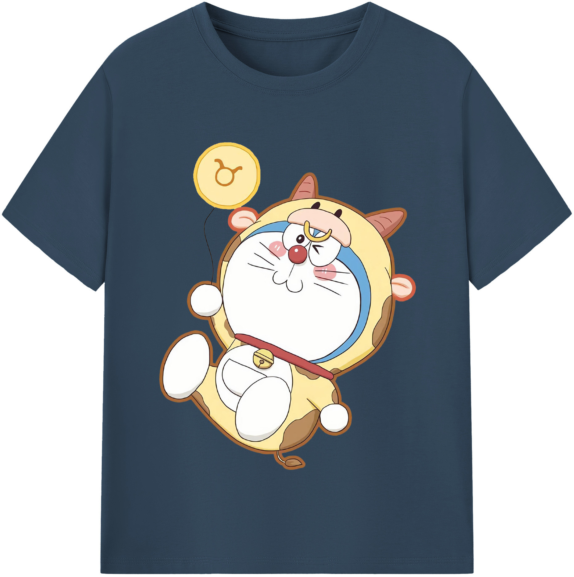 （画像用） ドラえもん Doraemon レディースカジュアルプリントTシャツ（綿100％）