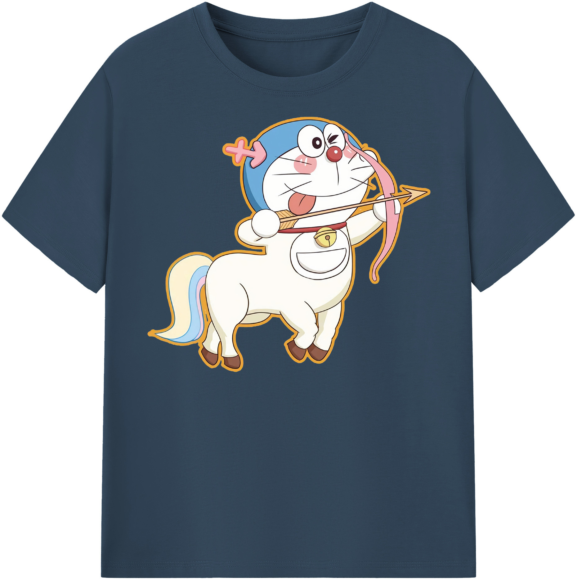 （画像用） ドラえもん Doraemon レディースカジュアルプリントTシャツ（綿100％）