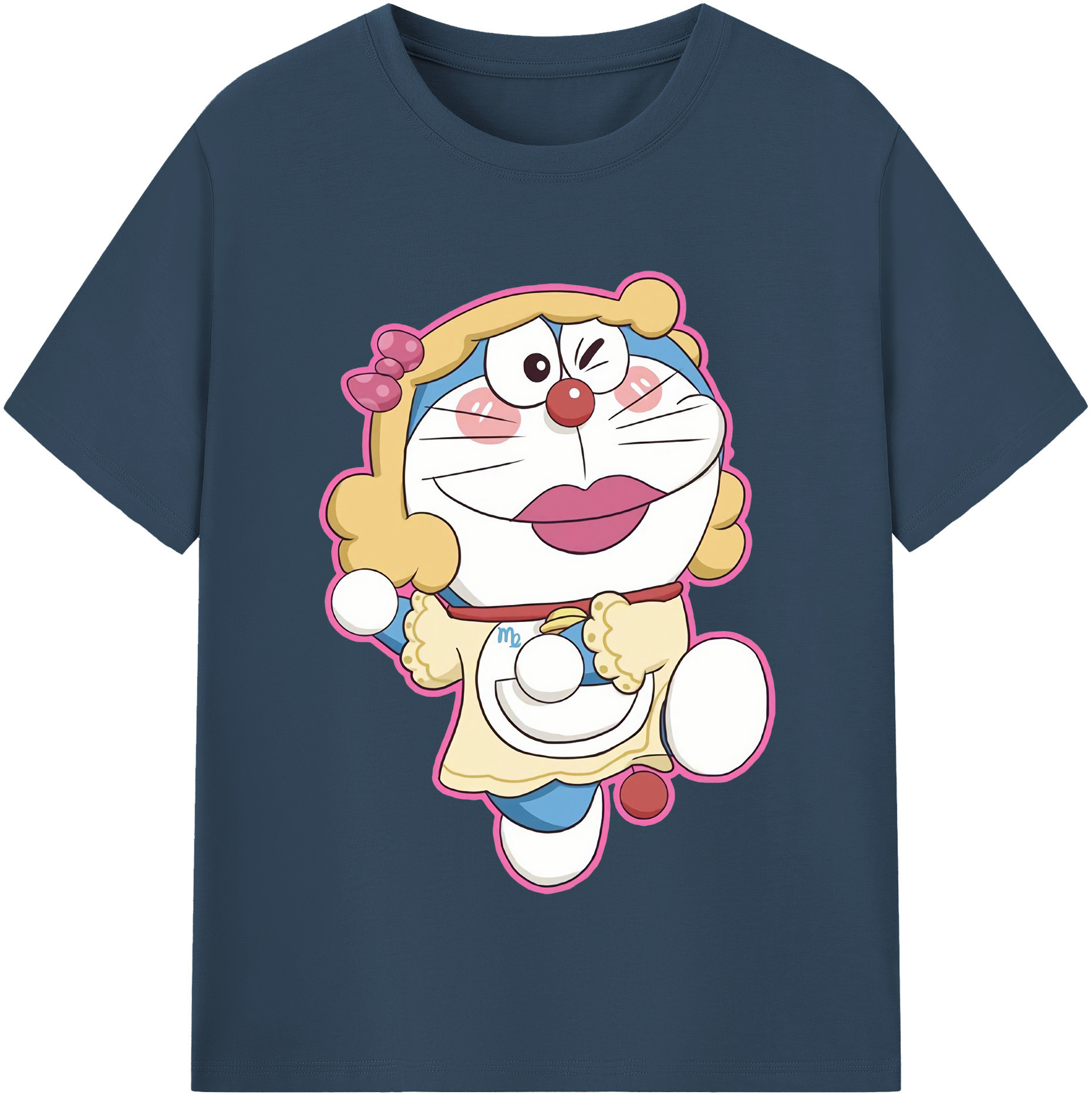 （画像用） ドラえもん Doraemon レディースカジュアルプリントTシャツ（綿100％）