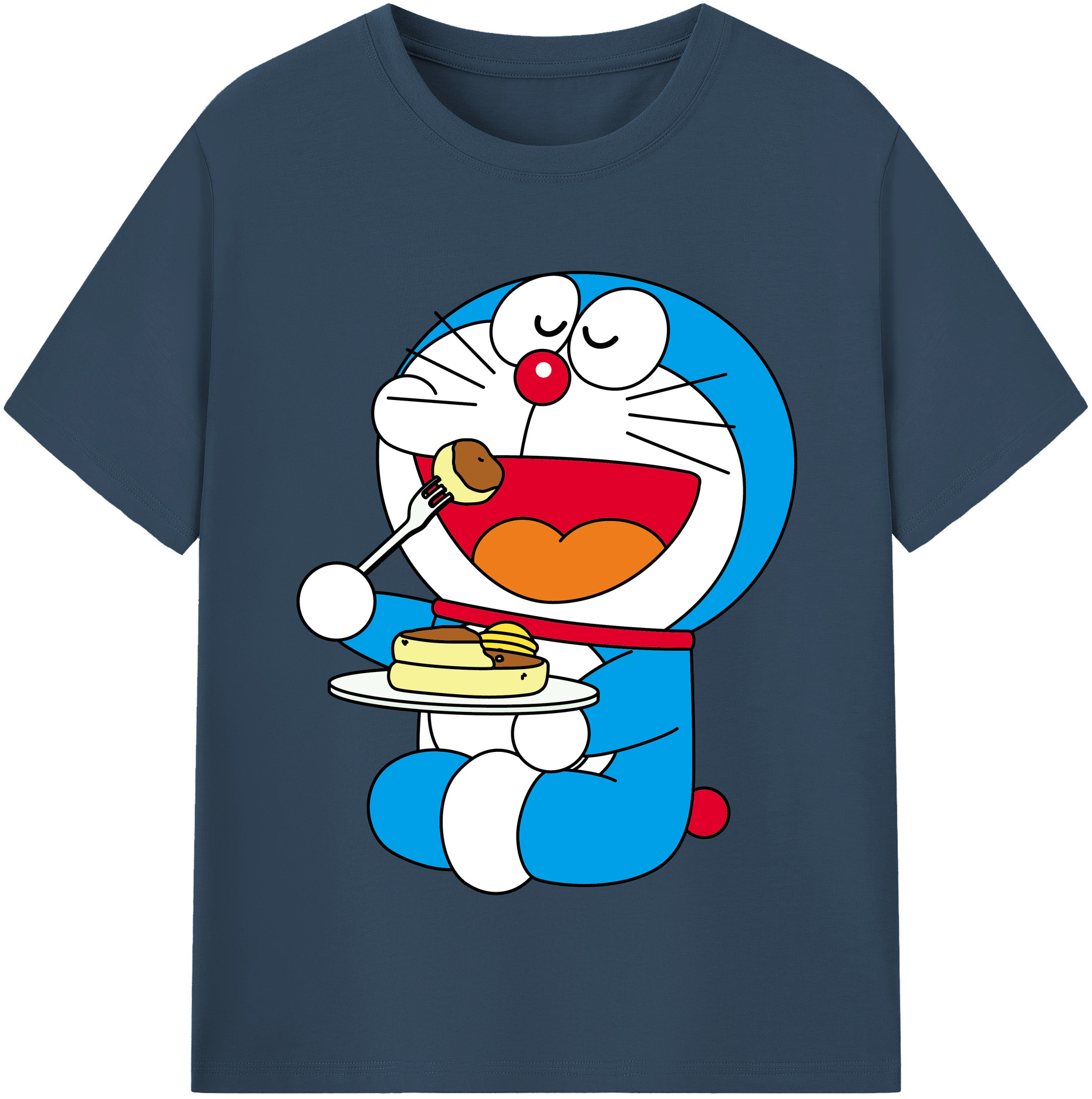 （画像用） ドラえもん Doraemon レディースカジュアルプリントTシャツ（綿100％）