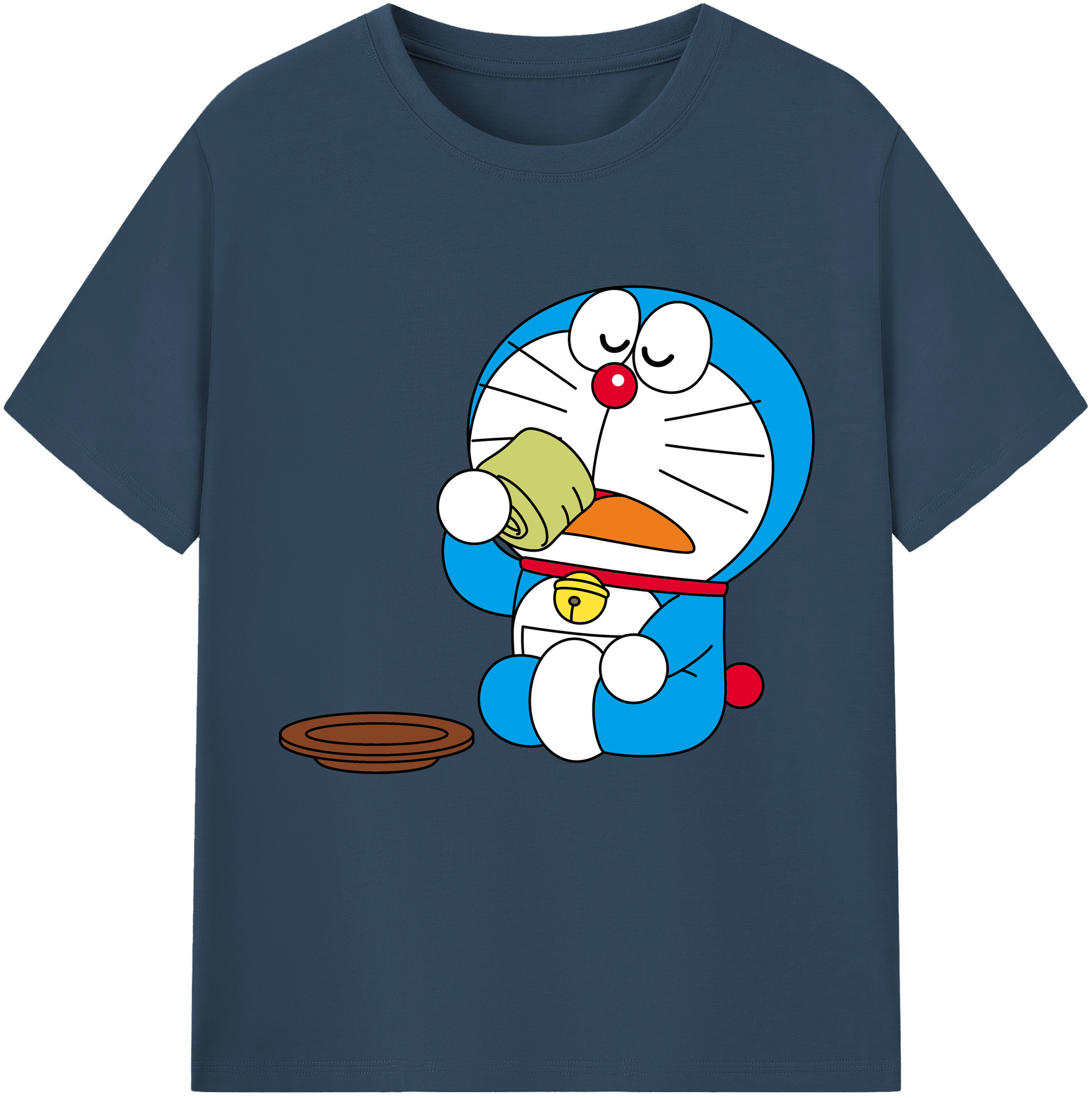 （画像用） ドラえもん Doraemon レディースカジュアルプリントTシャツ（綿100％）