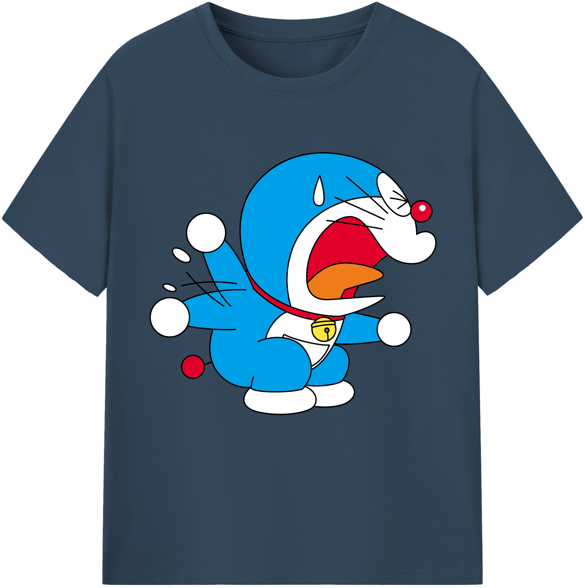 （画像用） ドラえもん Doraemon レディースカジュアルプリントTシャツ（綿100％）