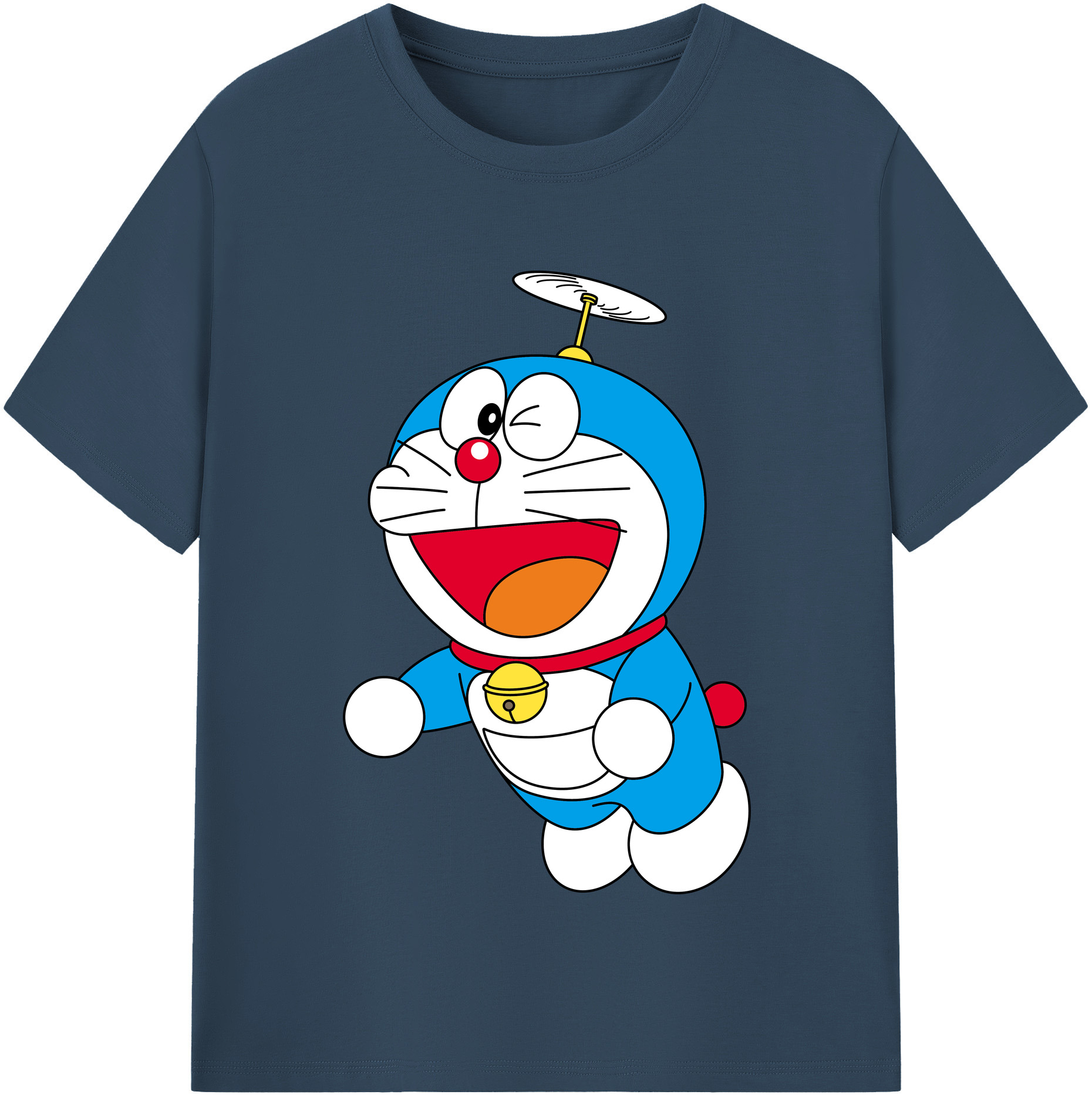 （画像用） ドラえもん Doraemon レディースカジュアルプリントTシャツ（綿100％）