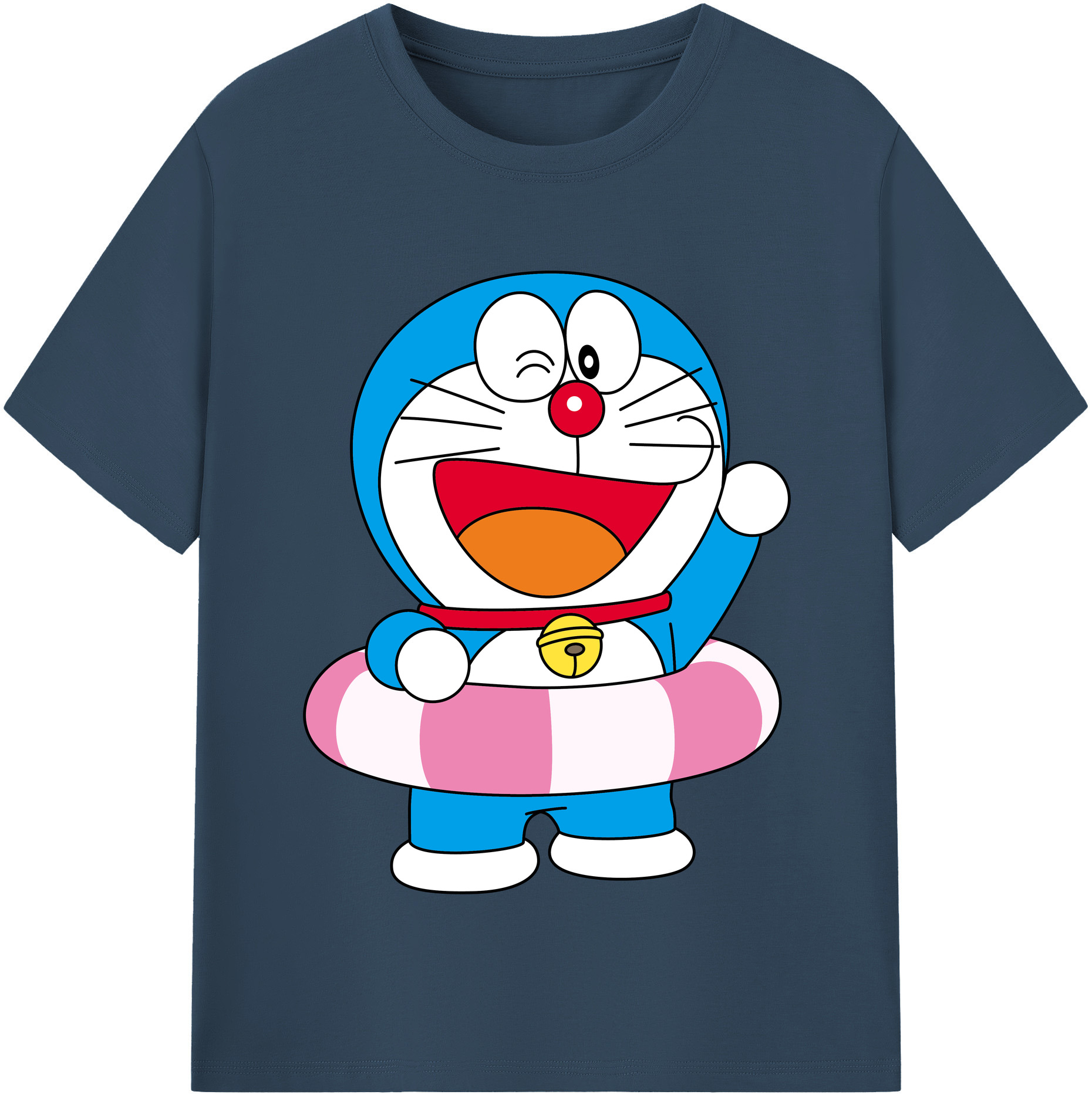 （画像用） ドラえもん Doraemon レディースカジュアルプリントTシャツ（綿100％）