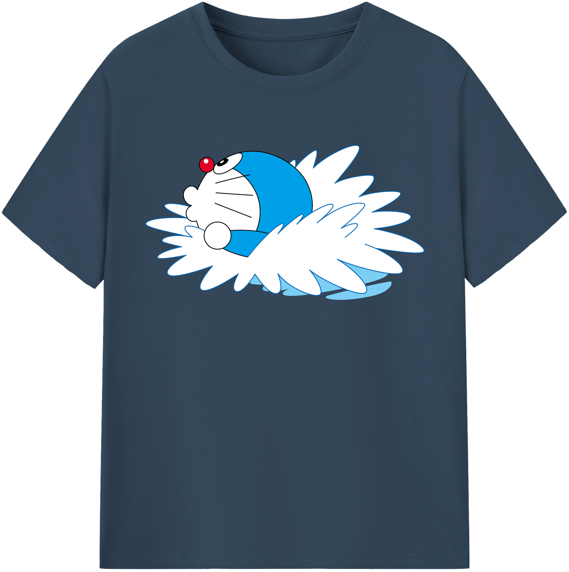 （画像用） ドラえもん Doraemon レディースカジュアルプリントTシャツ（綿100％）
