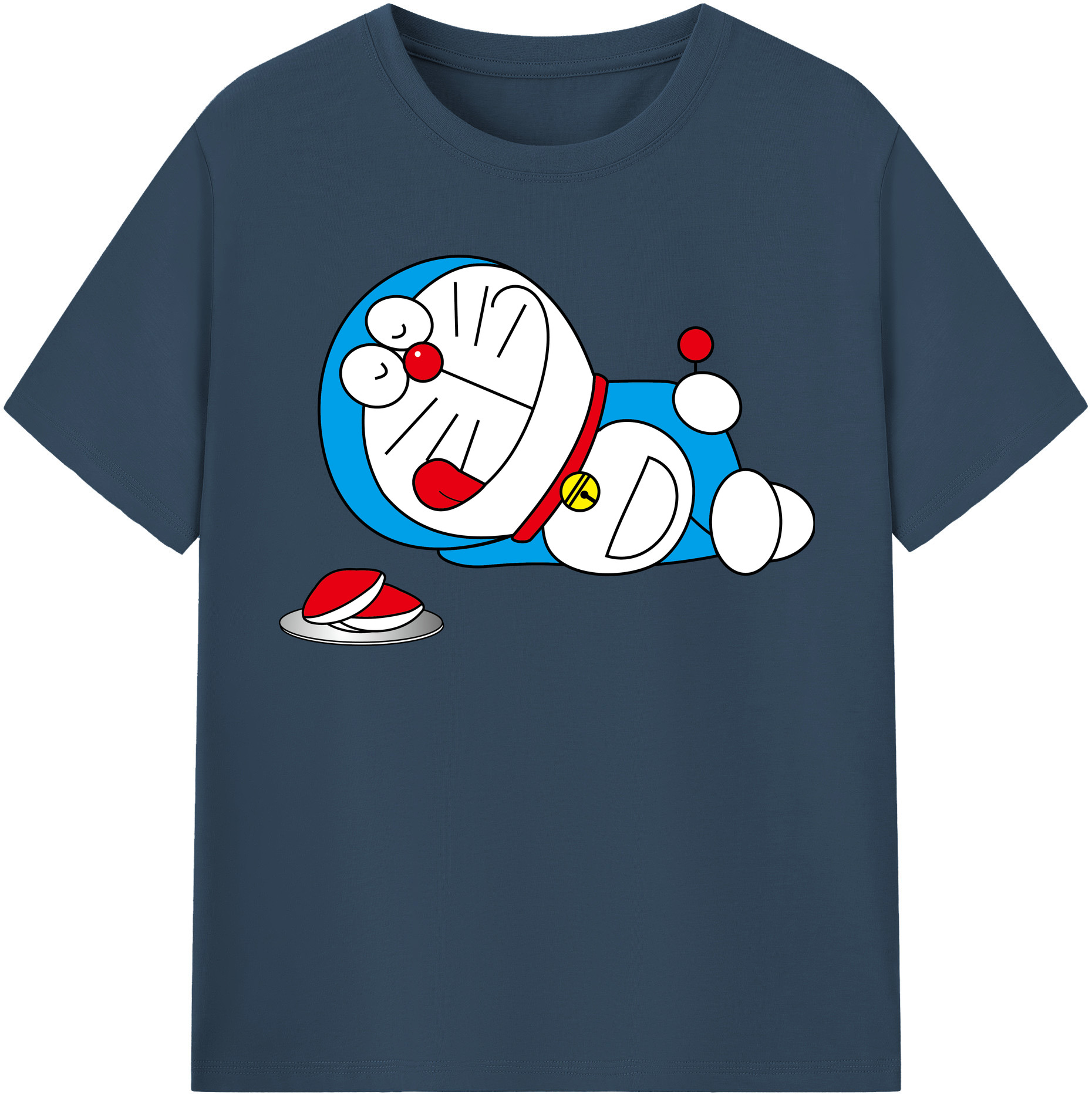 （画像用） ドラえもん Doraemon レディースカジュアルプリントTシャツ（綿100％）