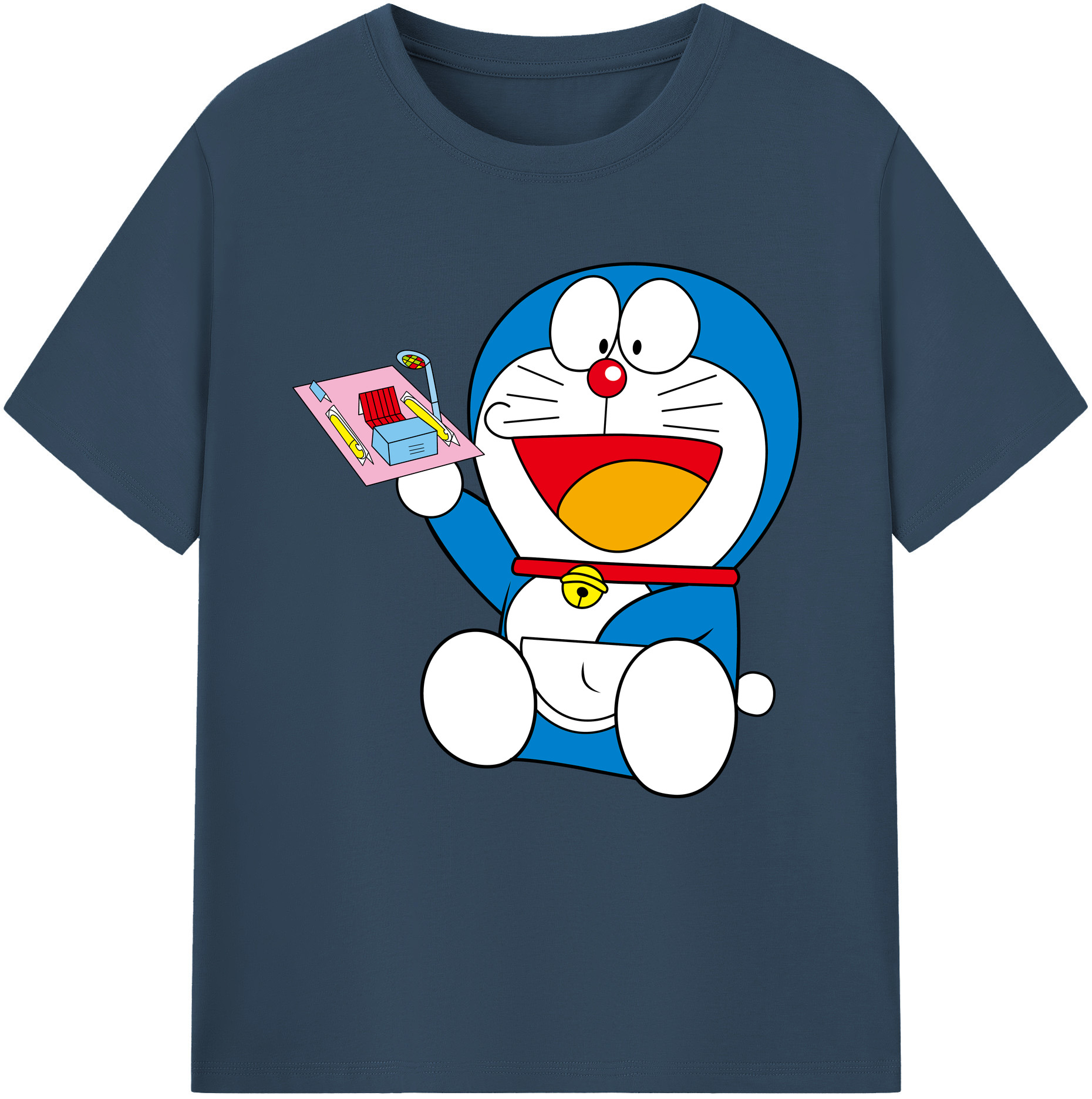 （画像用） ドラえもん Doraemon レディースカジュアルプリントTシャツ（綿100％）