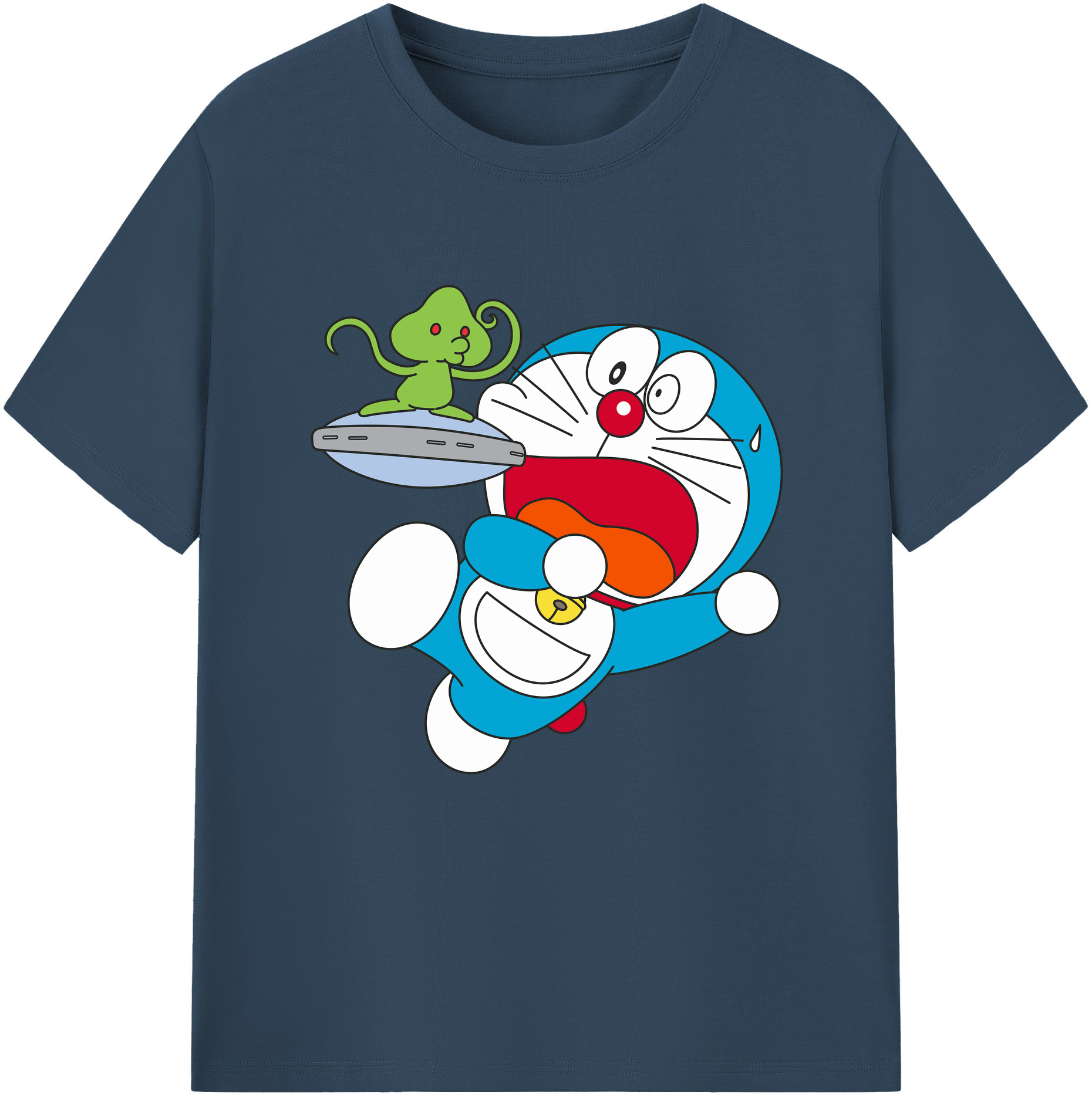 （画像用） ドラえもん Doraemon レディースカジュアルプリントTシャツ（綿100％）