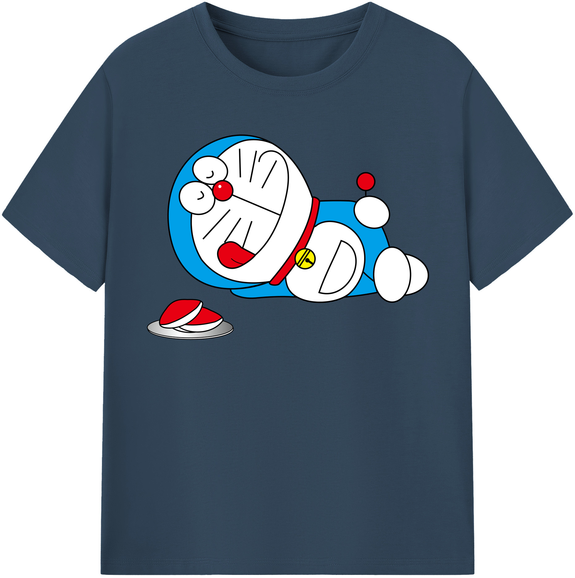 （画像用） ドラえもん Doraemon レディースカジュアルプリントTシャツ（綿100％）