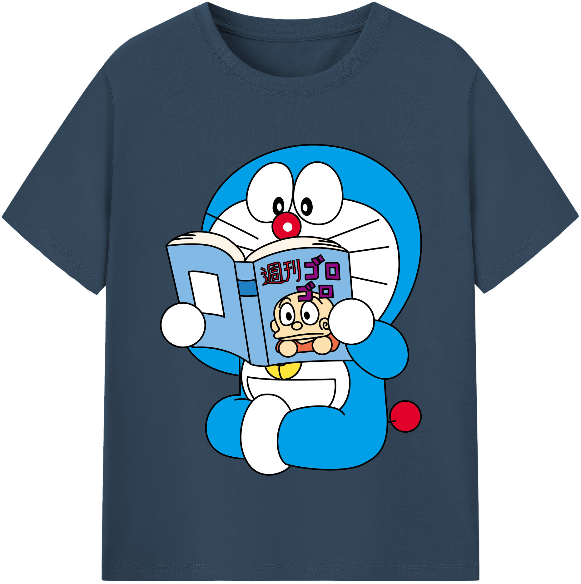 （画像用） ドラえもん Doraemon レディースカジュアルプリントTシャツ（綿100％）
