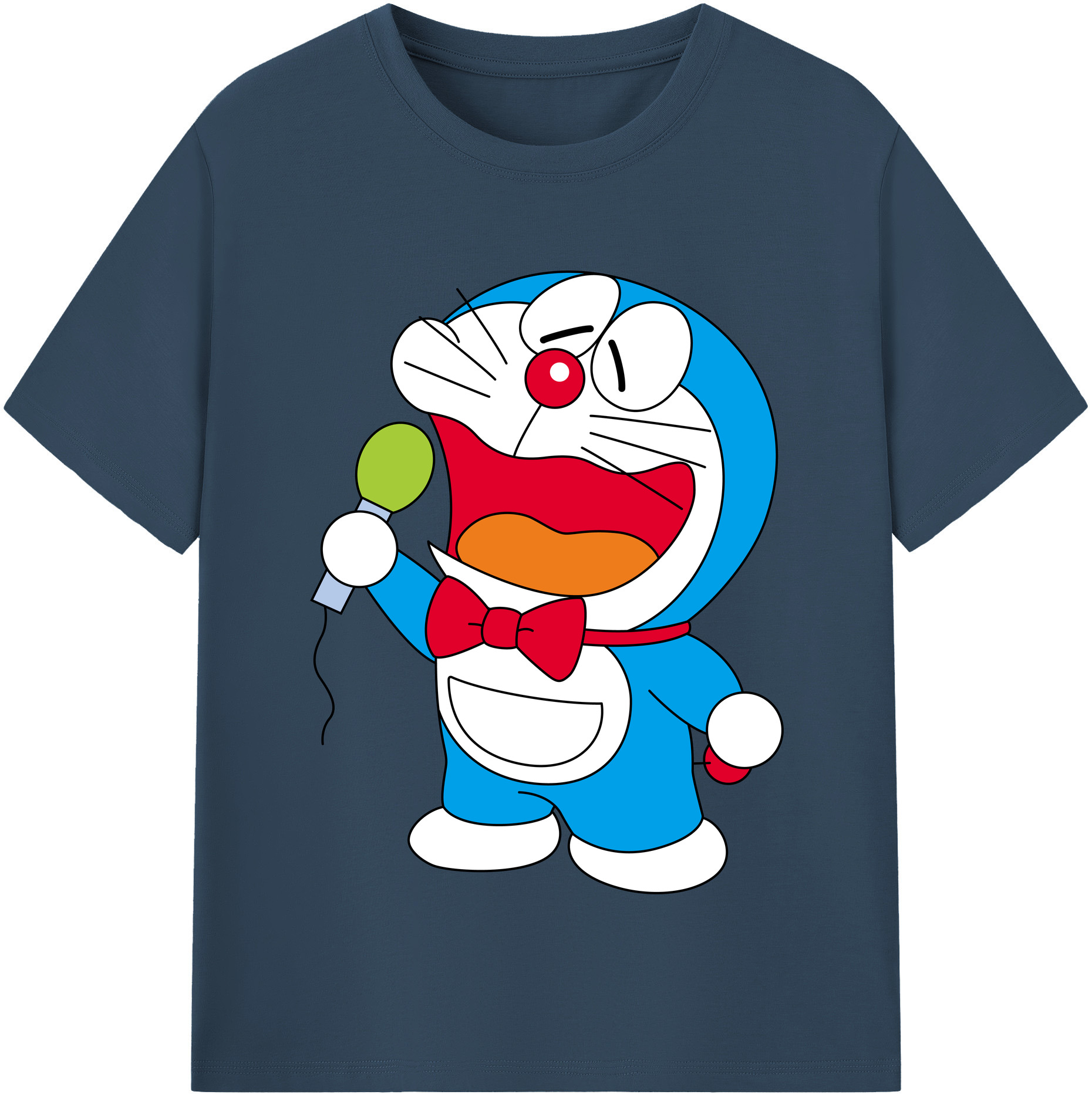 （画像用） ドラえもん Doraemon レディースカジュアルプリントTシャツ（綿100％）