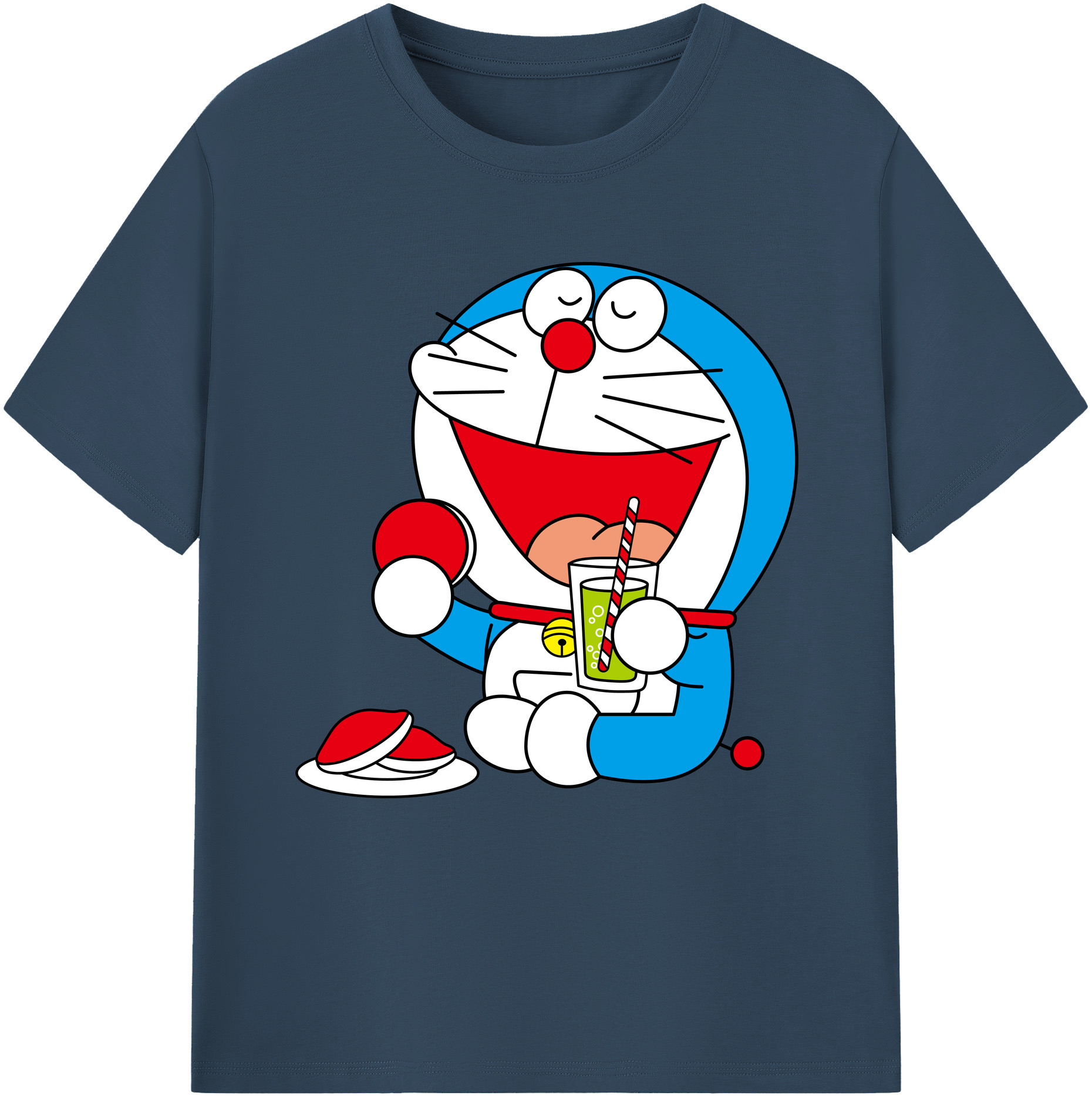 （画像用） ドラえもん Doraemon レディースカジュアルプリントTシャツ（綿100％）