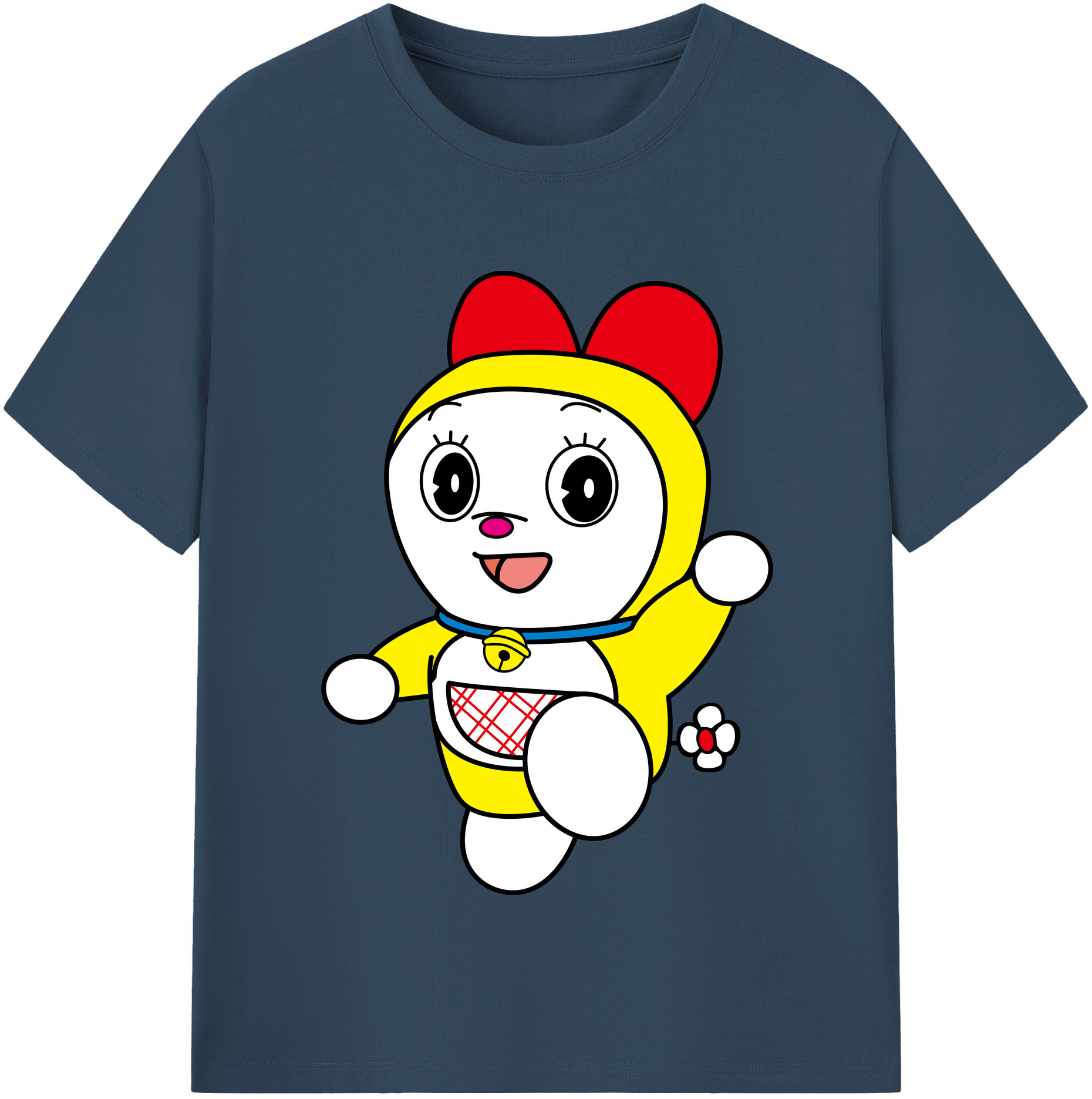 （画像用） ドラえもん ドラミ Doraemon Dorami レディースカジュアルプリントTシャツ（綿100％）