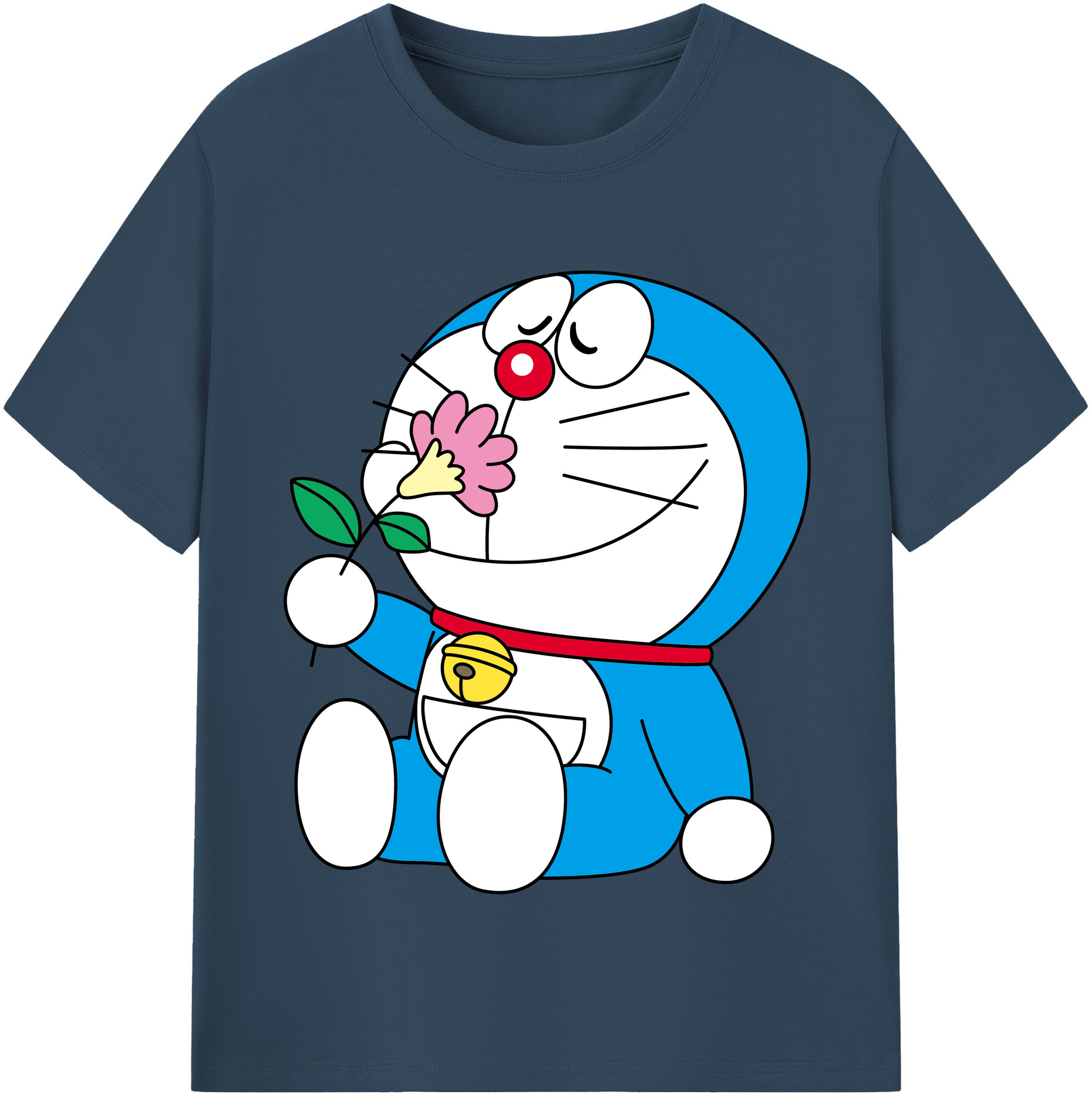（画像用） ドラえもん Doraemon レディースカジュアルプリントTシャツ（綿100％）