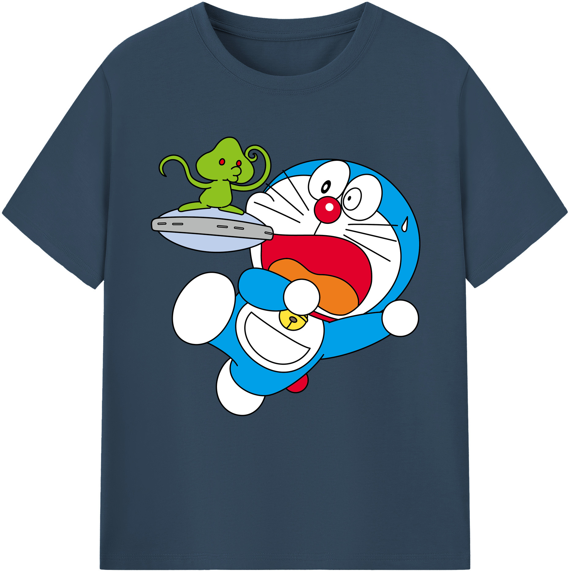 （画像用） ドラえもん Doraemon レディースカジュアルプリントTシャツ（綿100％）