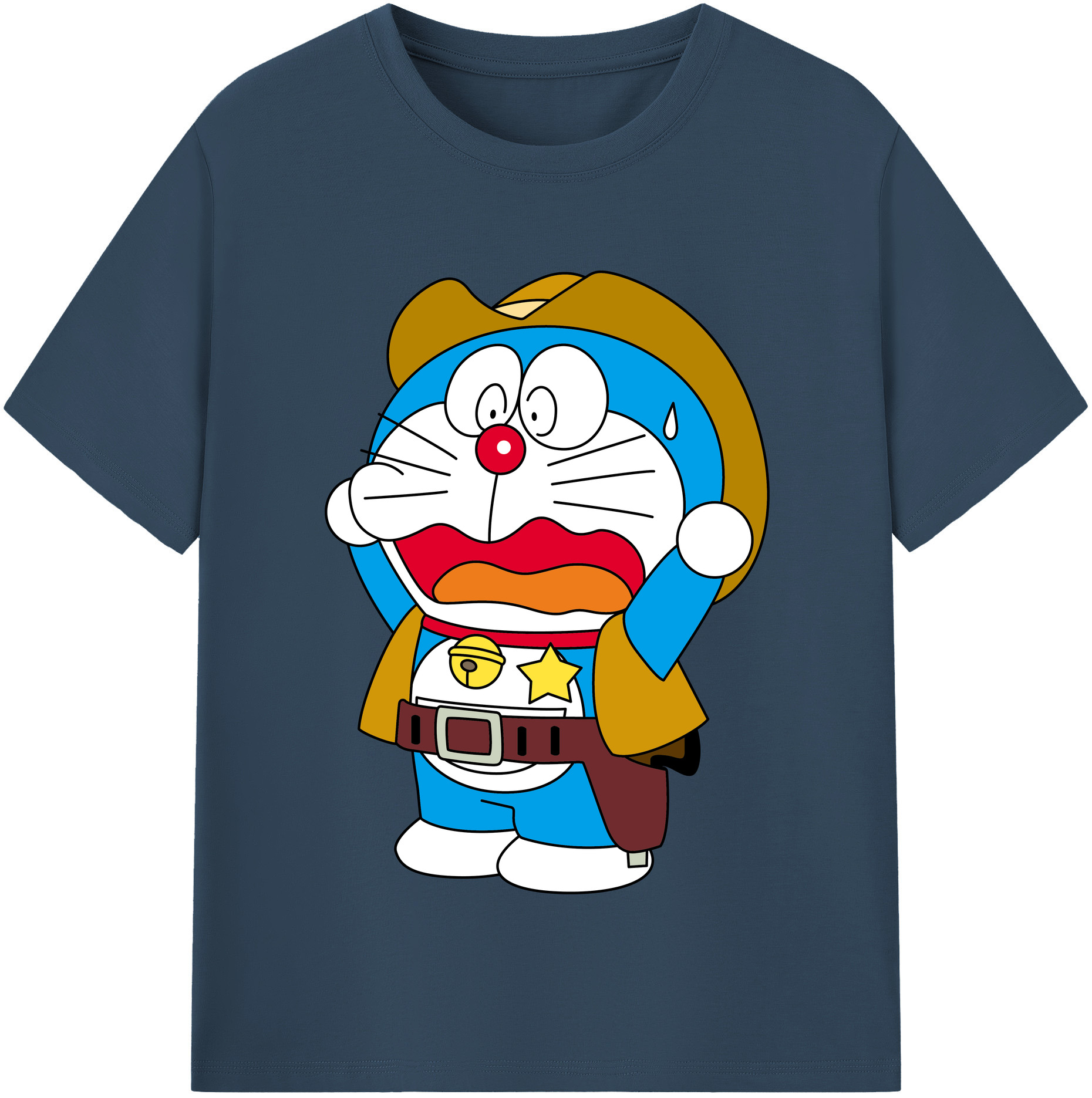 （画像用） ドラえもん Doraemon レディースカジュアルプリントTシャツ（綿100％）