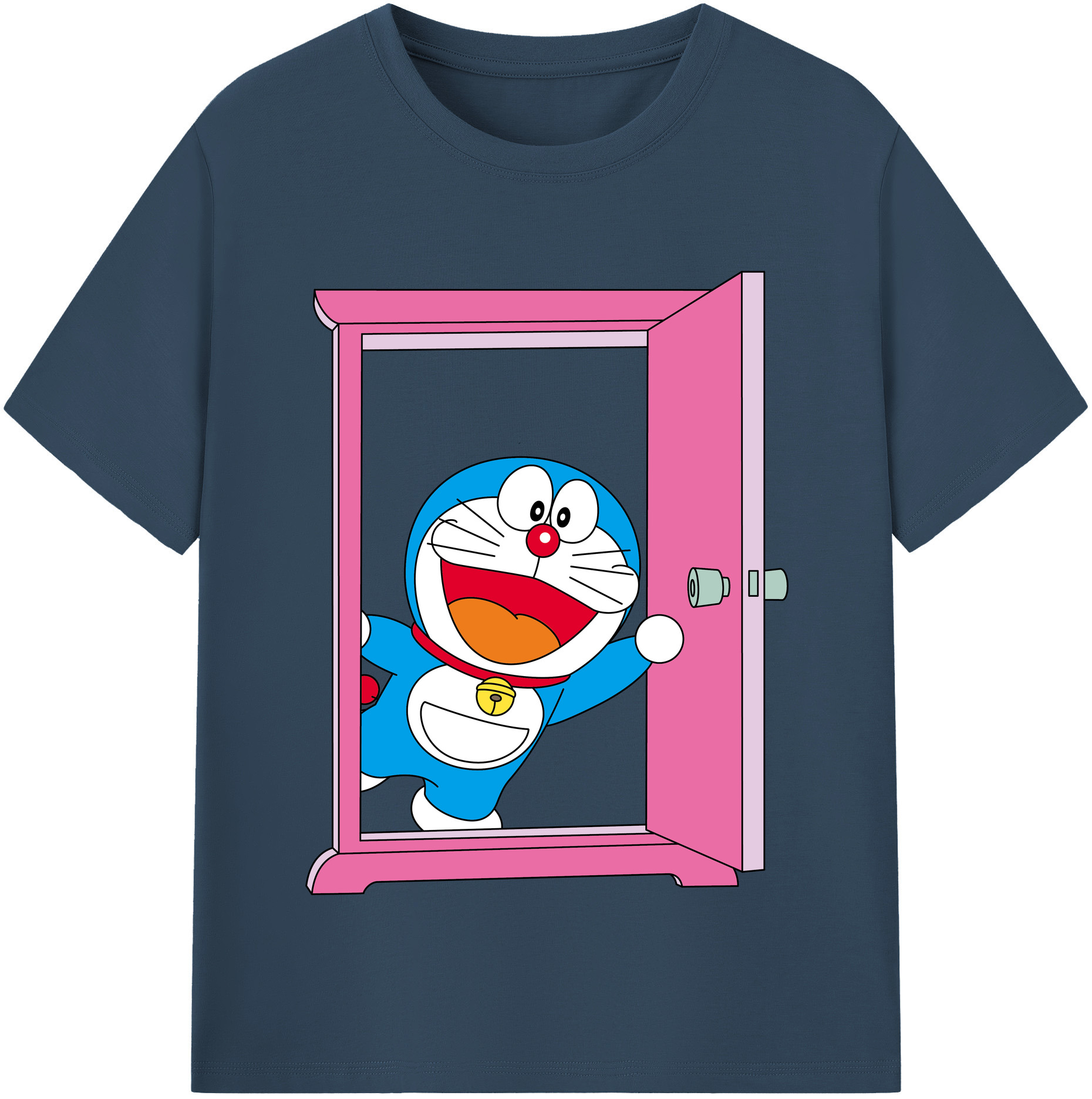 （画像用） ドラえもん Doraemon レディースカジュアルプリントTシャツ（綿100％）