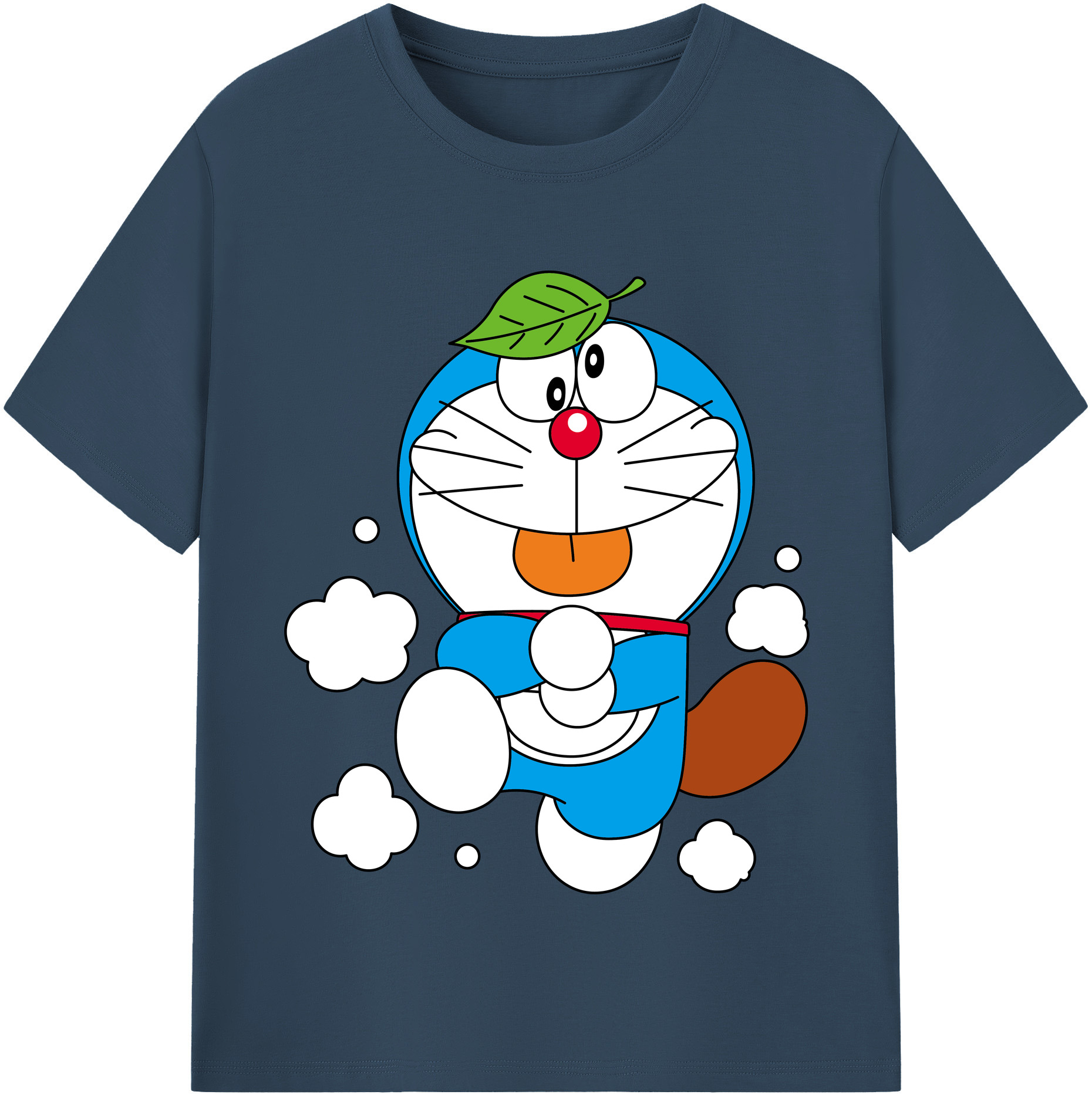 （画像用） ドラえもん Doraemon レディースカジュアルプリントTシャツ（綿100％）